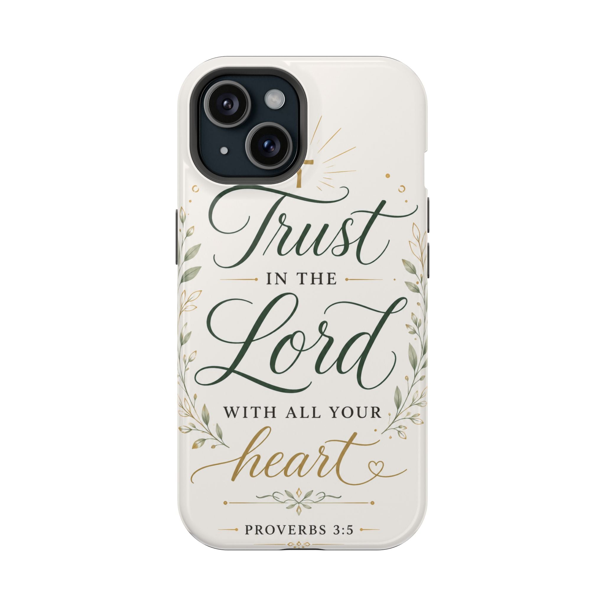 Phone Case — "Trust in the Lord with All Your Heart" Christian Magnetic Impact-Resistant Case