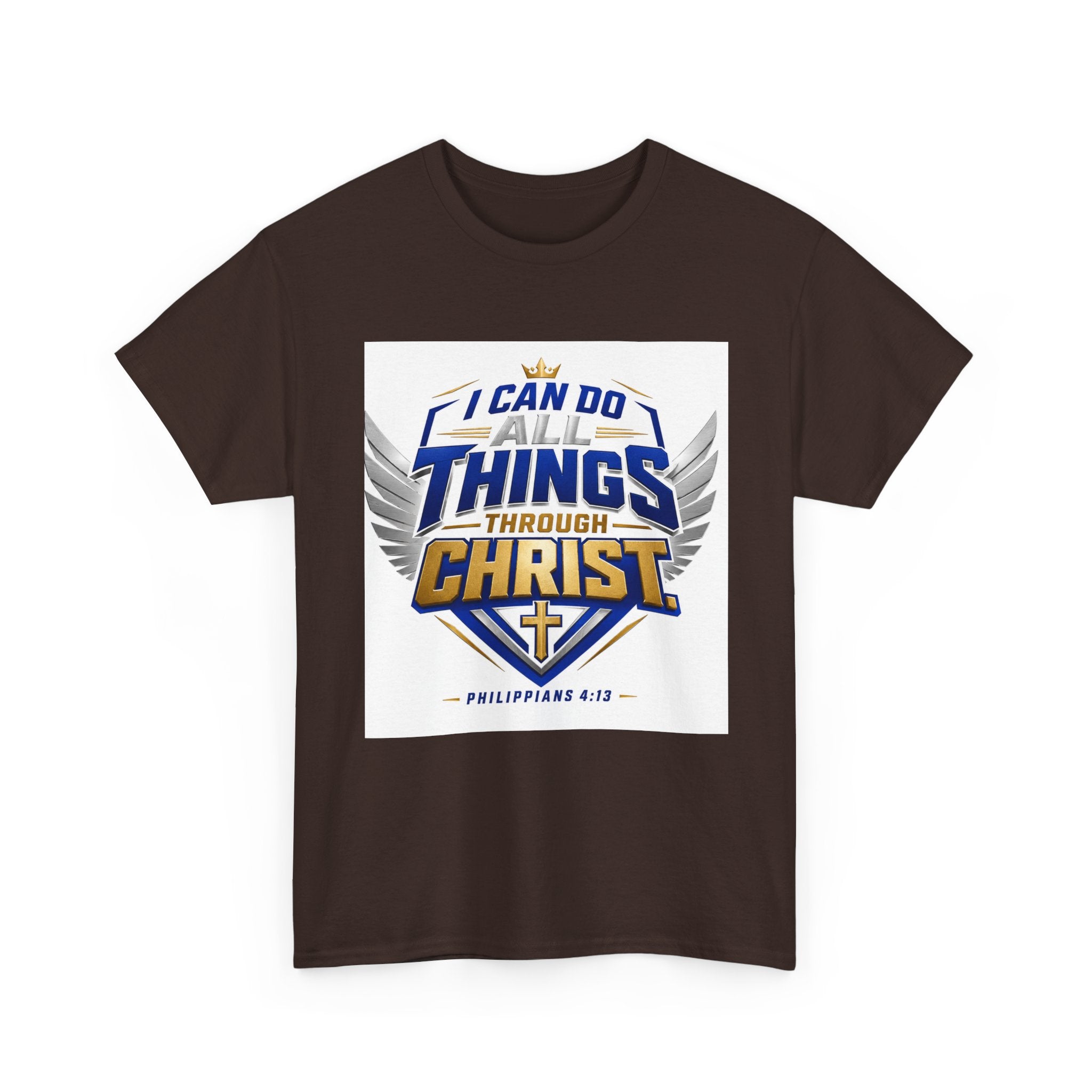 I Can Do All Things Through Christ T-Shirt – Philippians 4:13 Christian Faith Tee