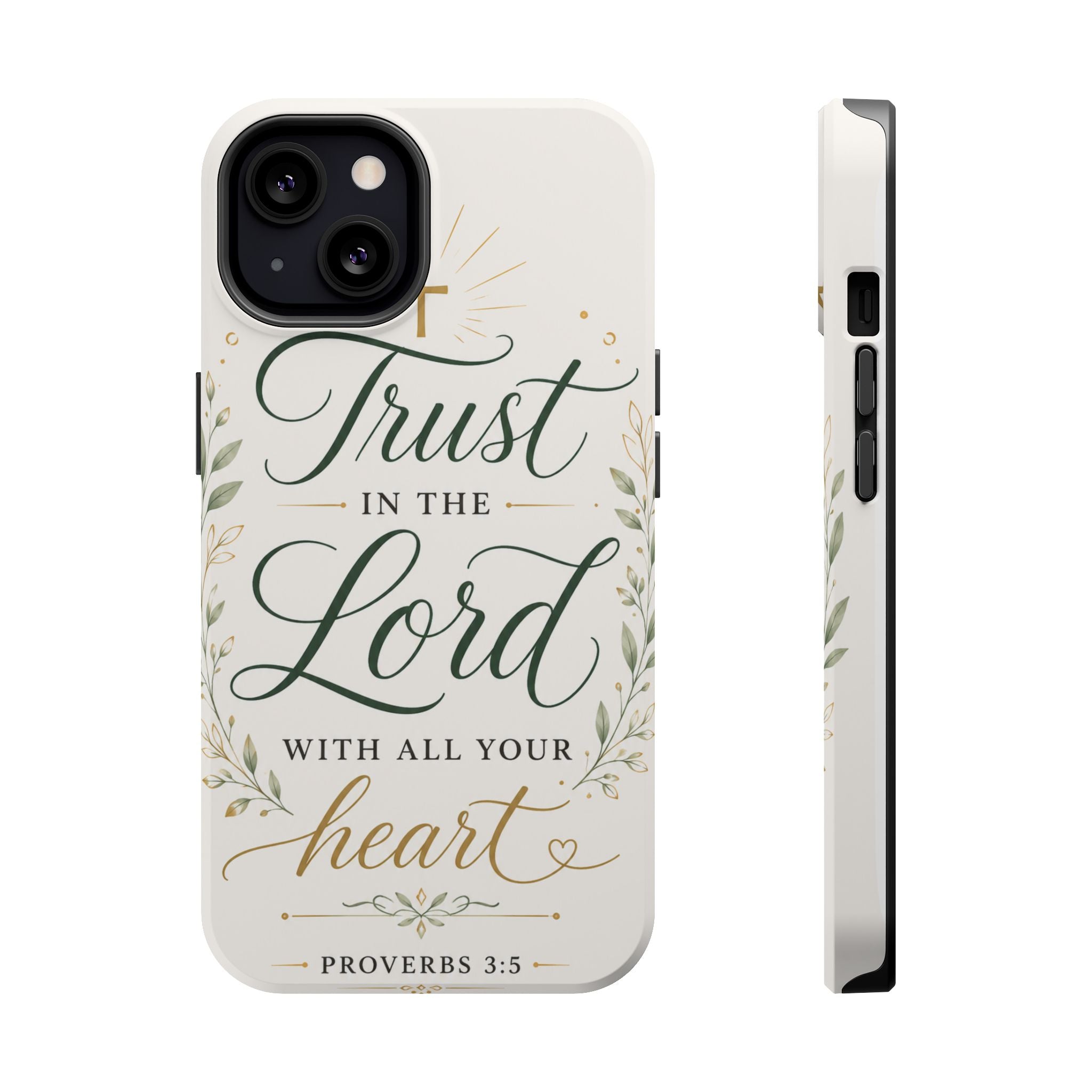 Phone Case — "Trust in the Lord with All Your Heart" Christian Magnetic Impact-Resistant Case