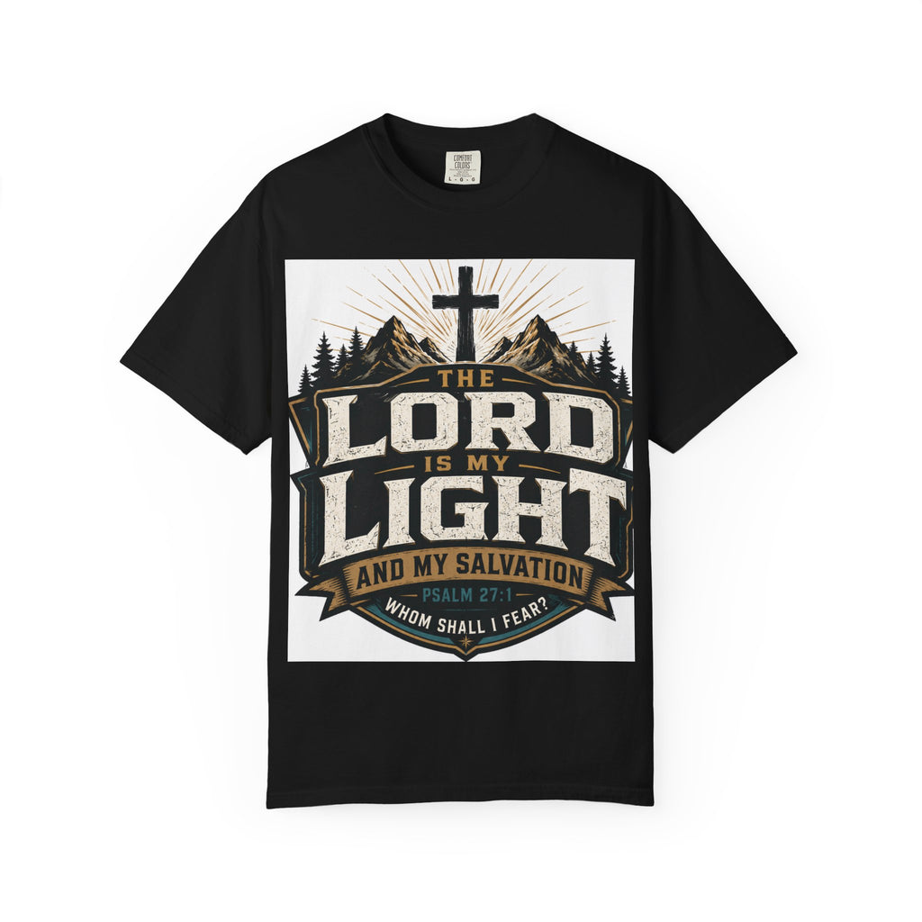 Christian T-Shirt — "The Lord Is My Light" Faith Graphic Tee