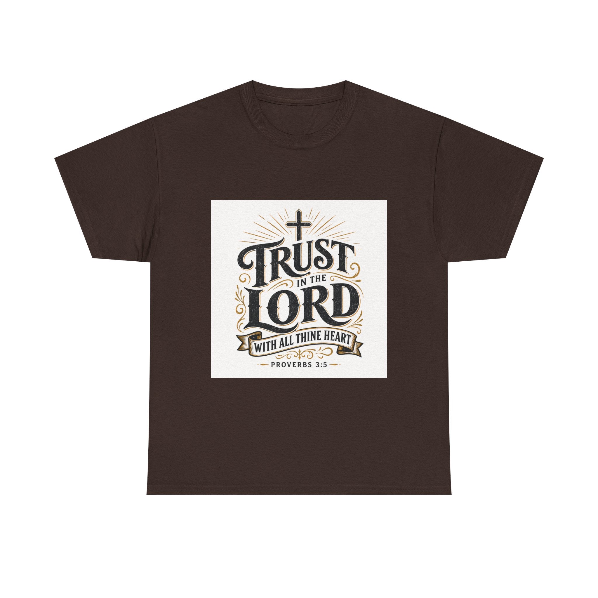 Faith T-Shirt - "Trust in the Lord" Christian Tee (Proverbs 3:5)