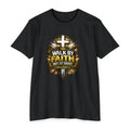 Walk By Faith T-Shirt — Christian Cross Scripture Tee (2 Corinthians 5:7)