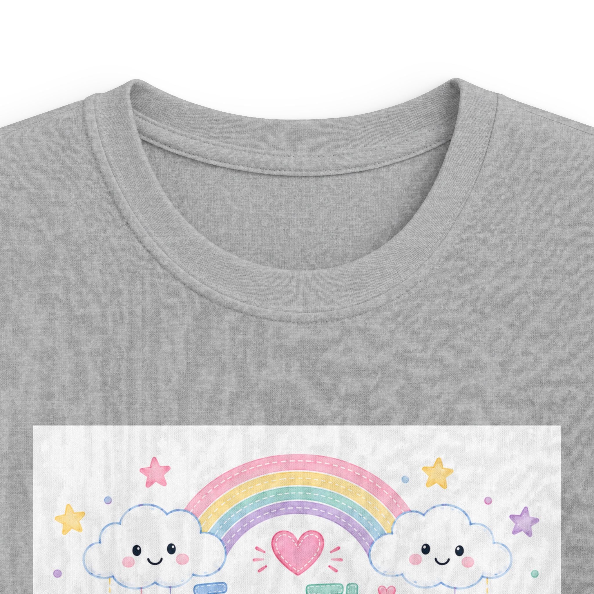 Kids Tee — "For This Child I Have Prayed" Pastel Rainbow Christian Shirt (1 Samuel 1:27)
