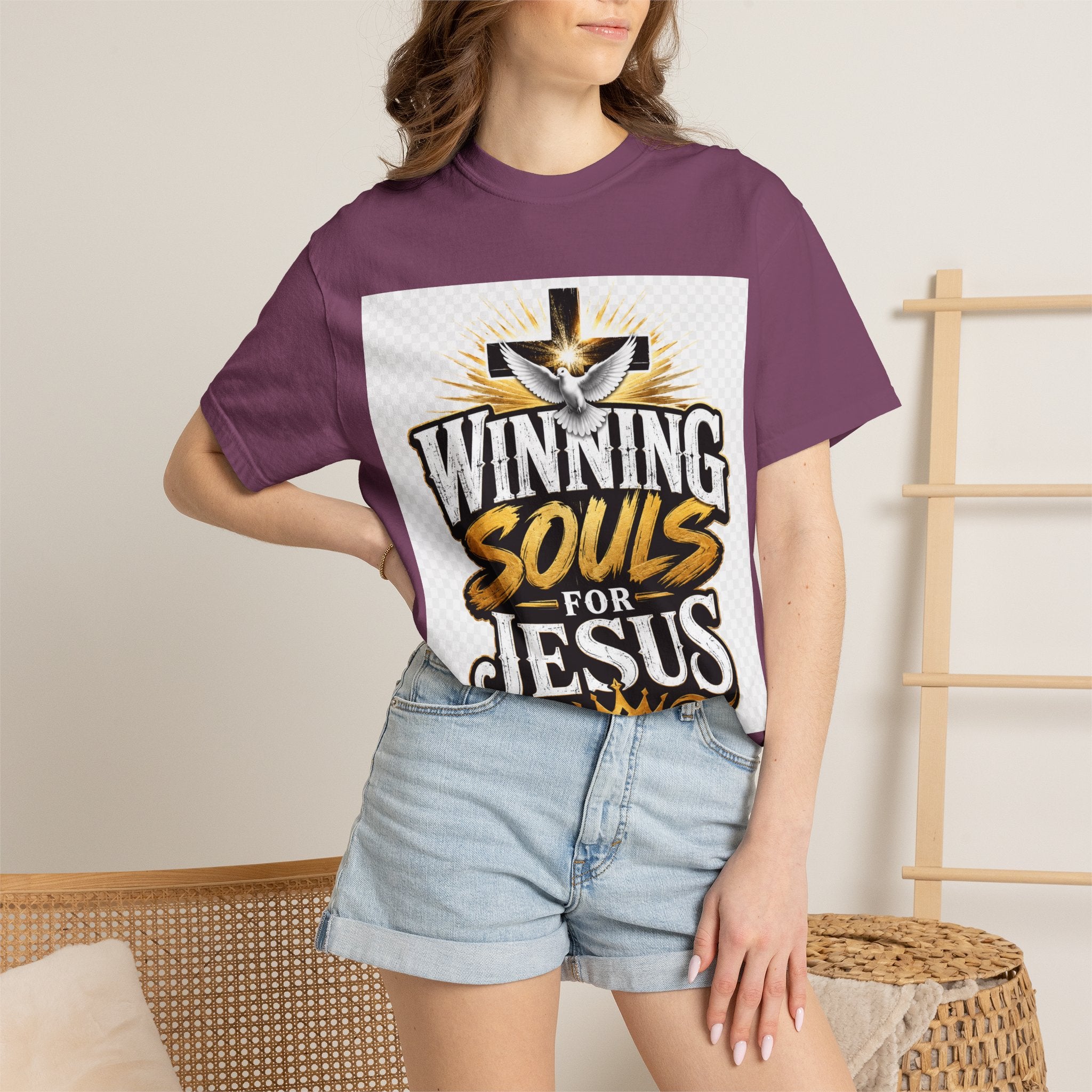 Winning Souls for Jesus T-Shirt — Christian Faith Ministry Graphic Tee
