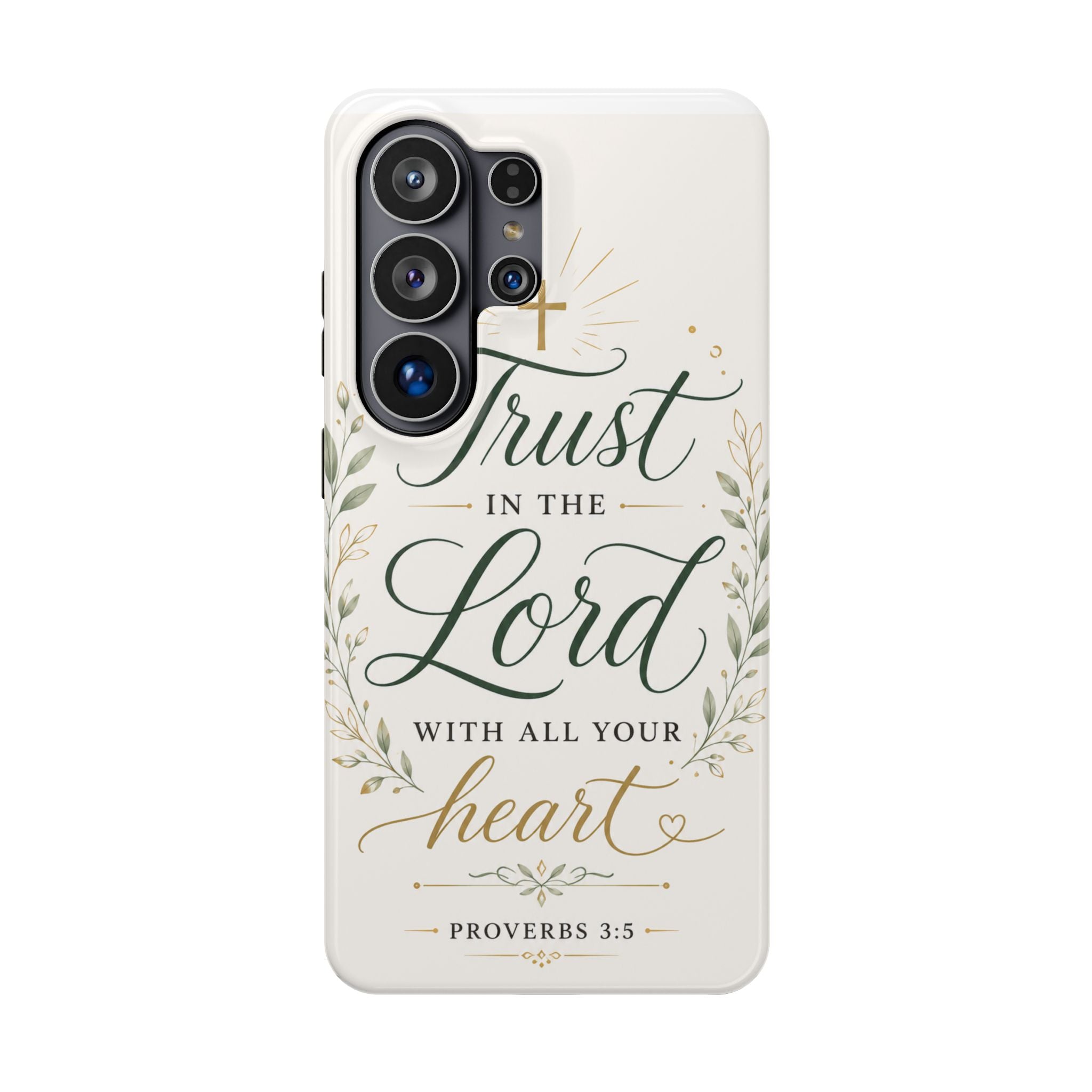 Phone Case — "Trust in the Lord with All Your Heart" Christian Magnetic Impact-Resistant Case