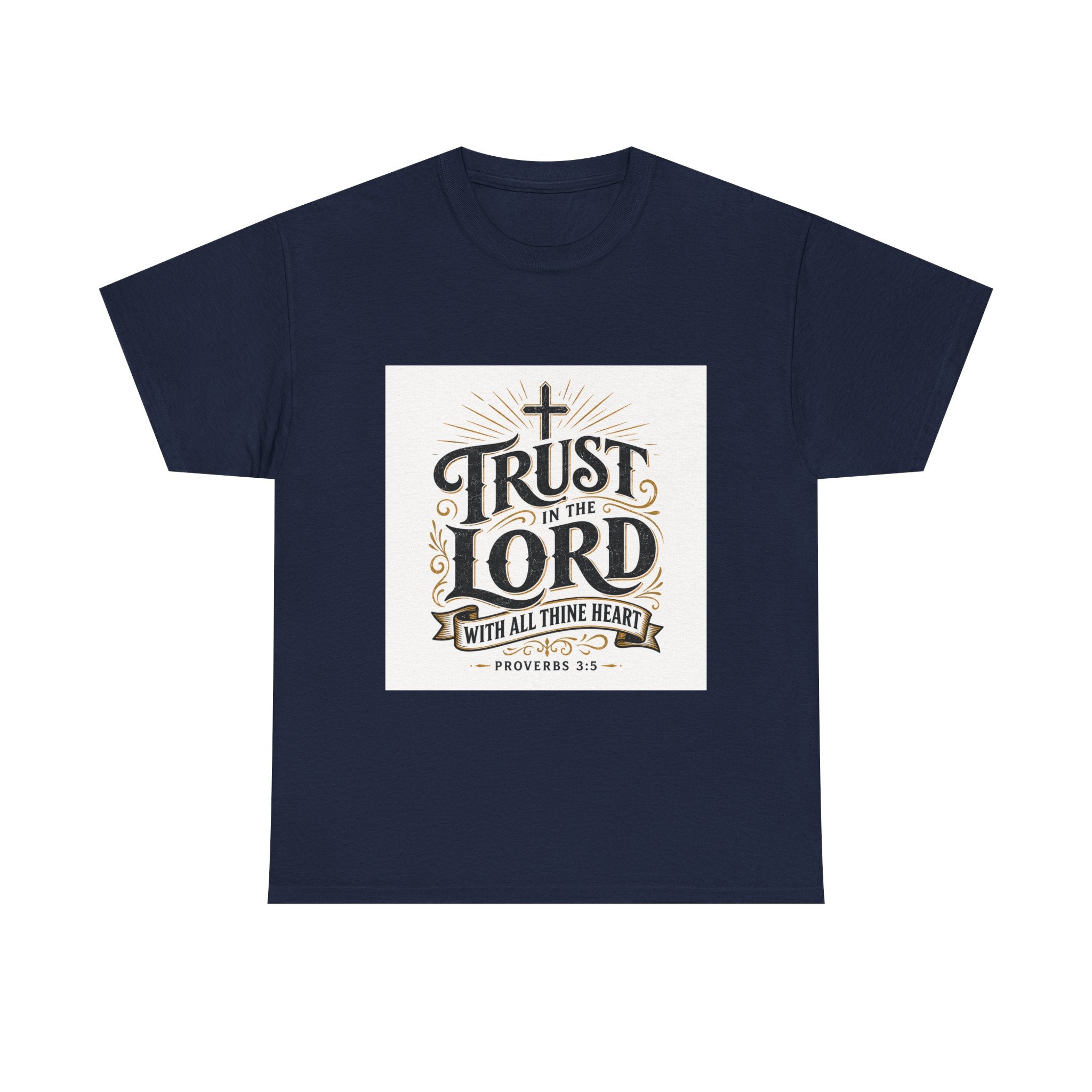 Faith T-Shirt - "Trust in the Lord" Christian Tee (Proverbs 3:5)