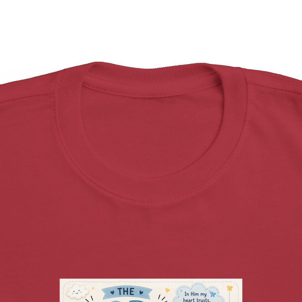 Toddler Tee — "The Lord Is My Strength and Shield" Christian Faith Kids Shirt