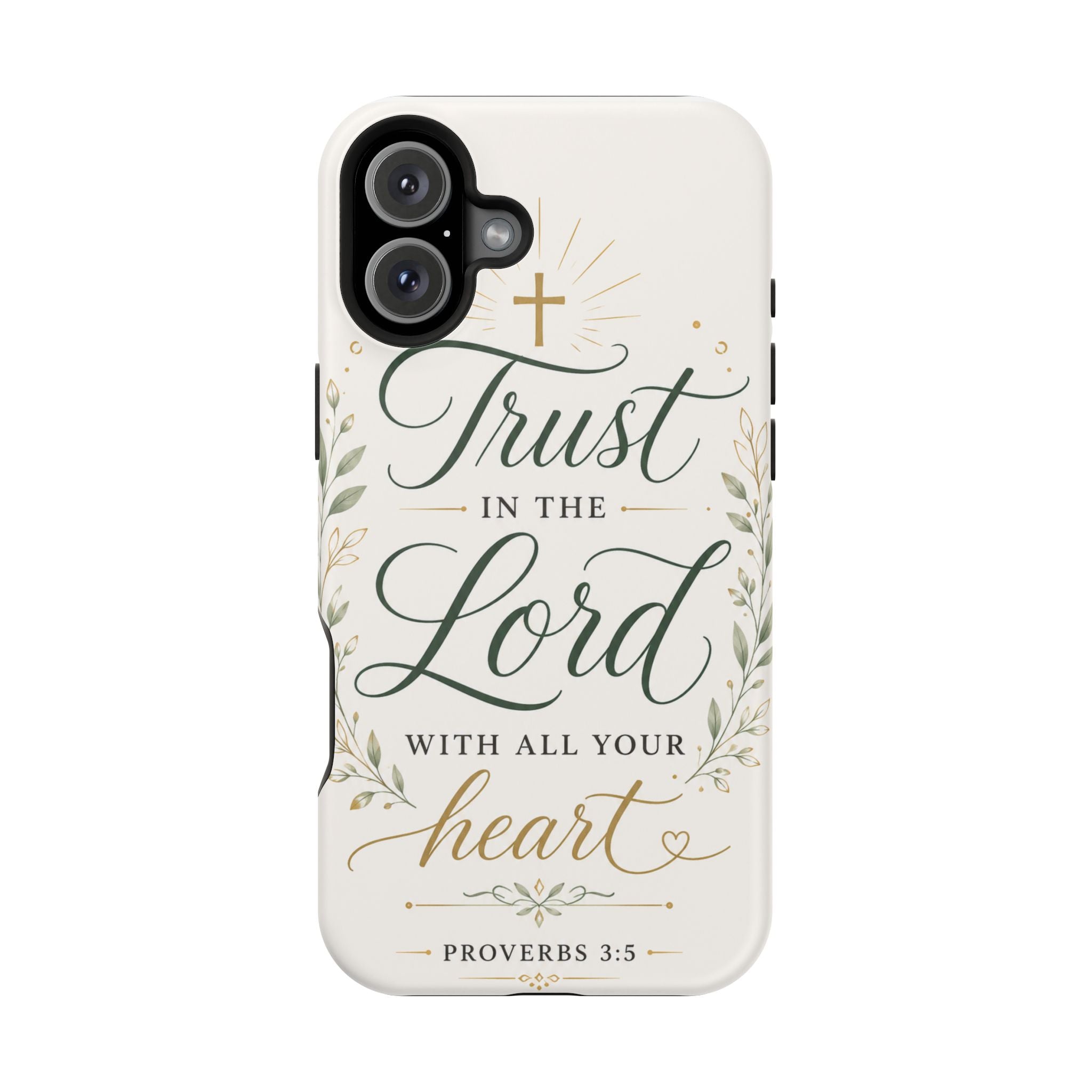 Phone Case — "Trust in the Lord with All Your Heart" Christian Magnetic Impact-Resistant Case