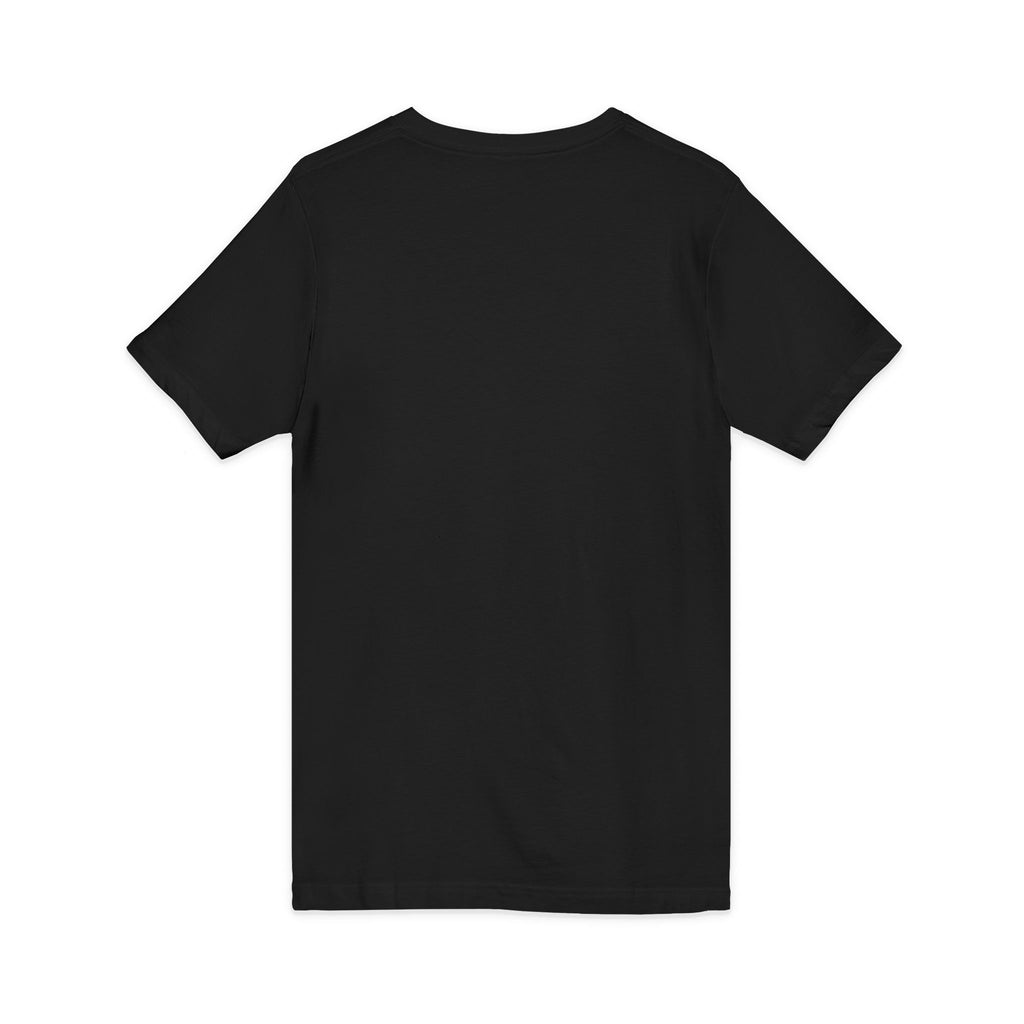 More Than Conquerors V-Neck Tee — Christian Faith Graphic Shirt (Romans 8:37)