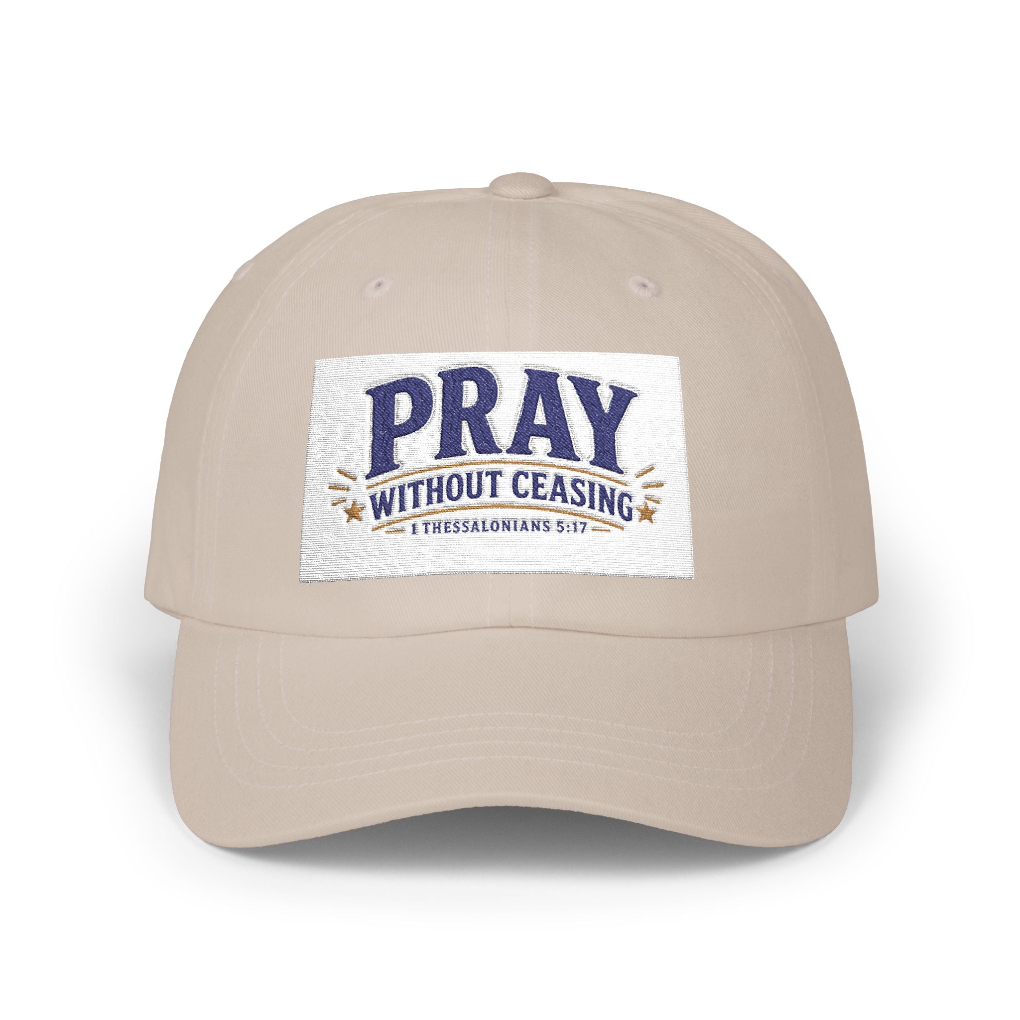 Pray Without Ceasing Dad Cap — Christian Prayer Baseball Hat