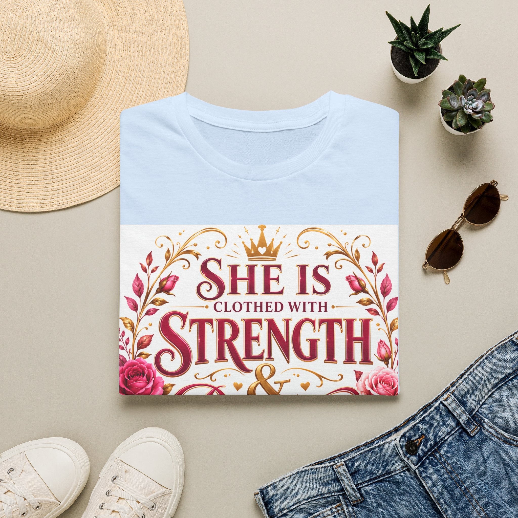 She Is Clothed With Strength & Dignity T-Shirt