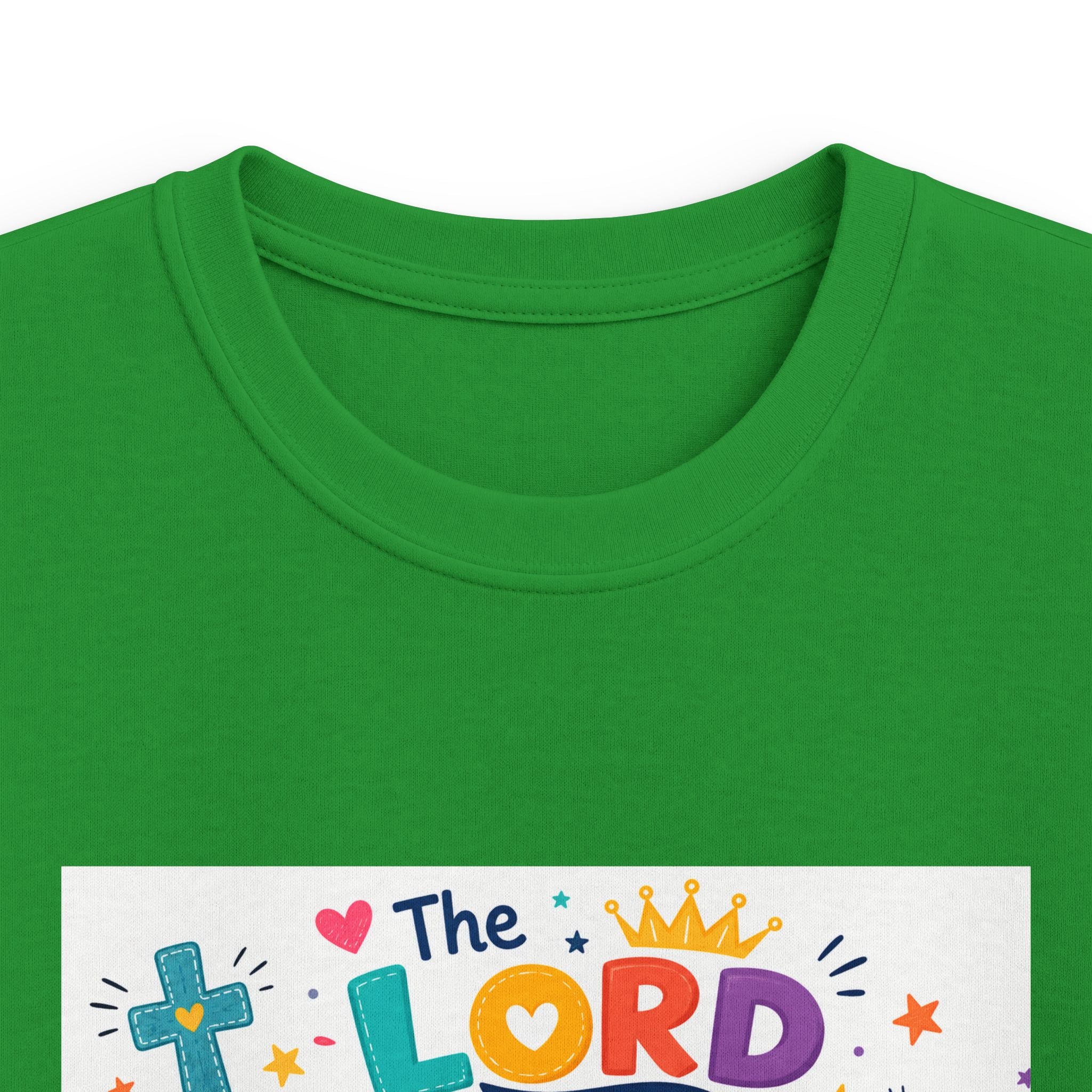 Kids Tee — "The LORD is My Strength and Shield" Christian Bible Verse Shirt