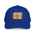 Mid Profile Baseball Cap with Leather Patch (Rectangle)