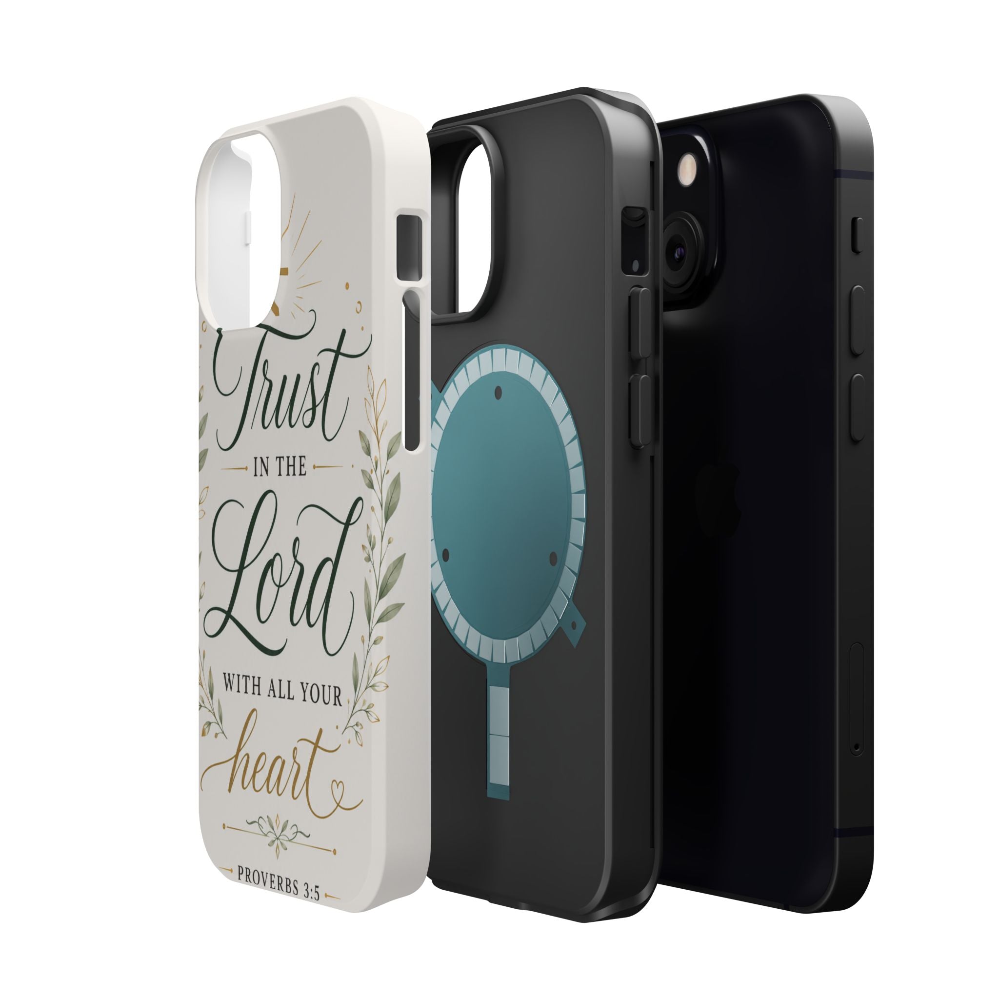 Phone Case — "Trust in the Lord with All Your Heart" Christian Magnetic Impact-Resistant Case