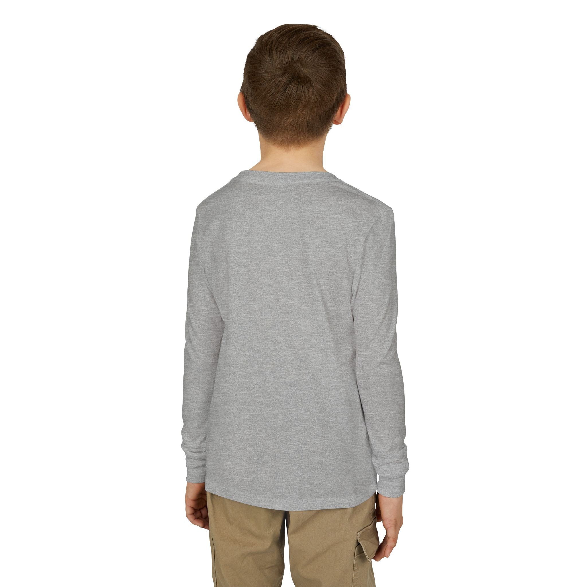 God's Plan Youth Long Sleeve Tee — "God's Plan Is Greater Than My Plans" Christian Kids Shirt