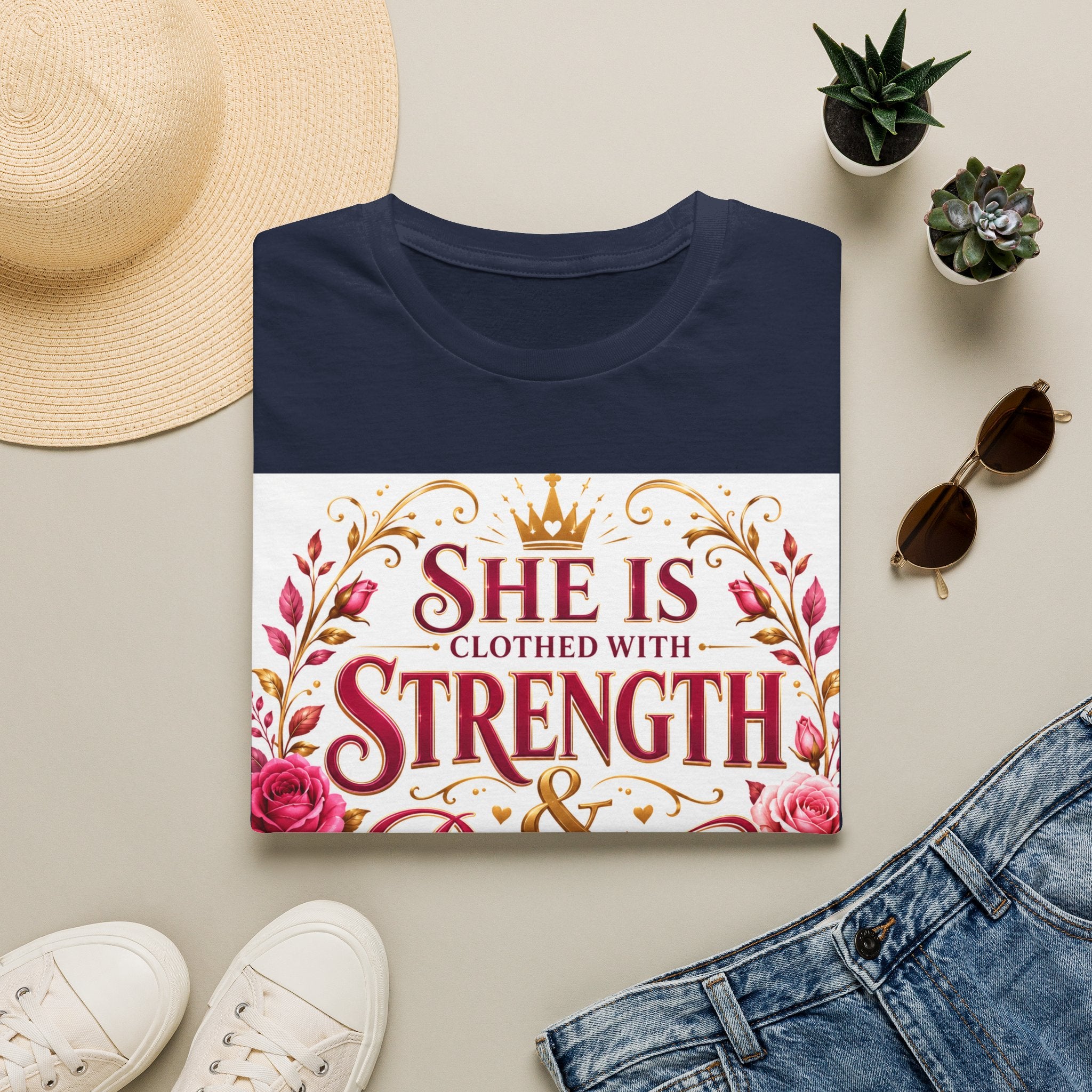 She Is Clothed With Strength & Dignity T-Shirt