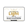 Desk Mat — "The Lord Is My Light and My Salvation" Psalm 27:1 Christian Office Mat
