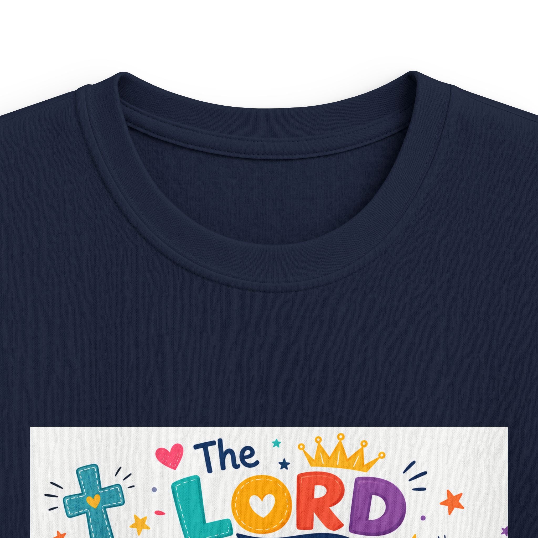 Kids Tee — "The LORD is My Strength and Shield" Christian Bible Verse Shirt