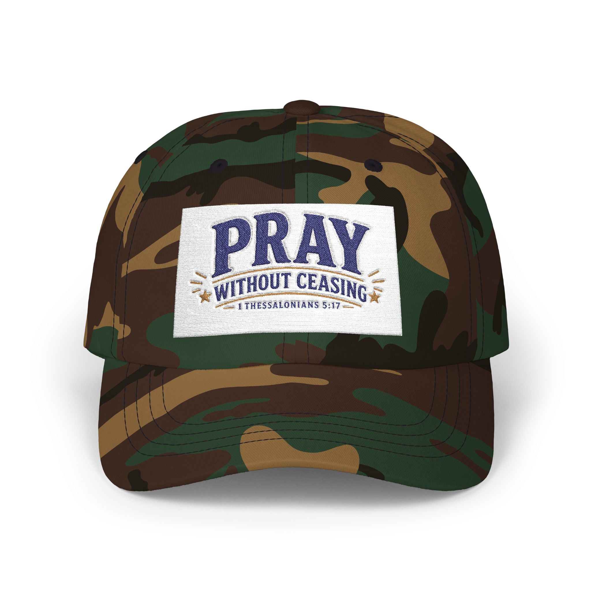 Pray Without Ceasing Dad Cap — Christian Prayer Baseball Hat