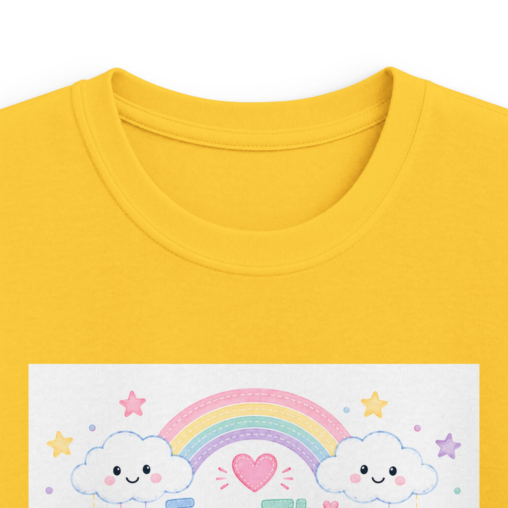 Kids Tee — "For This Child I Have Prayed" Pastel Rainbow Christian Shirt (1 Samuel 1:27)