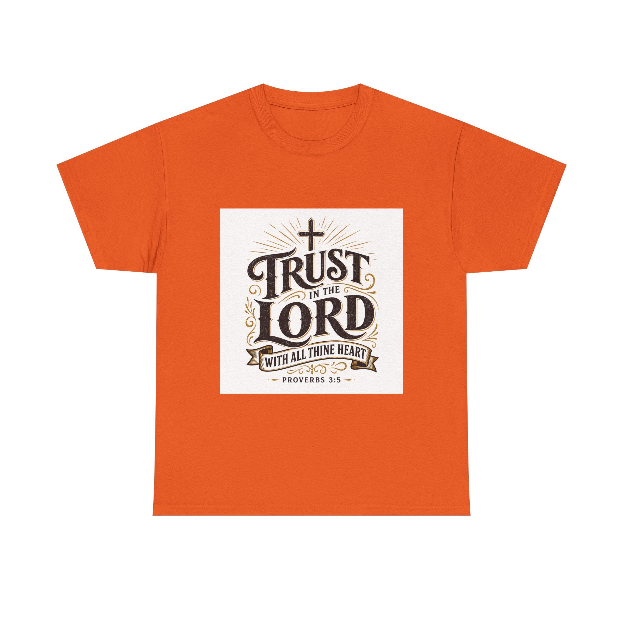Faith T-Shirt - "Trust in the Lord" Christian Tee (Proverbs 3:5)