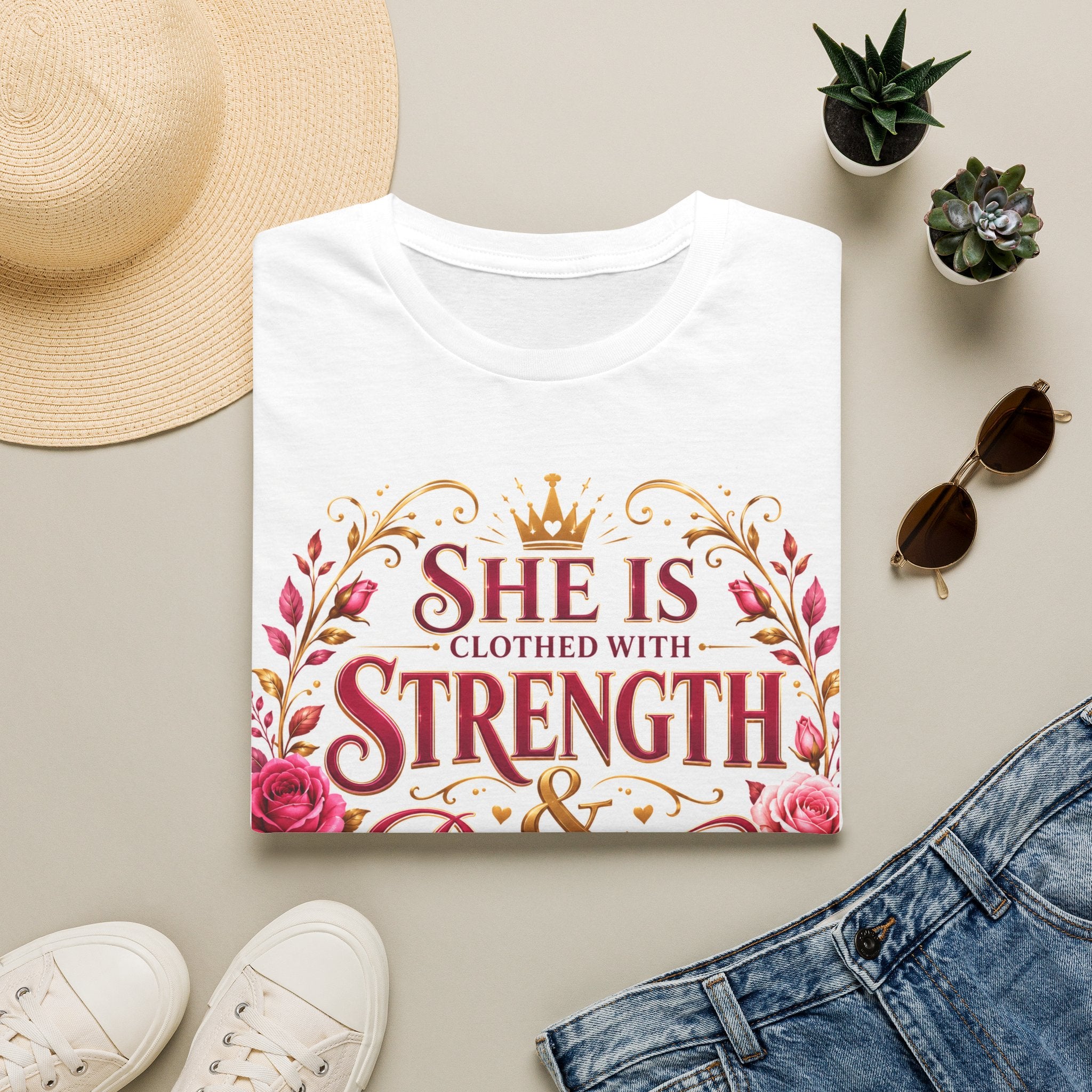 She Is Clothed With Strength & Dignity T-Shirt