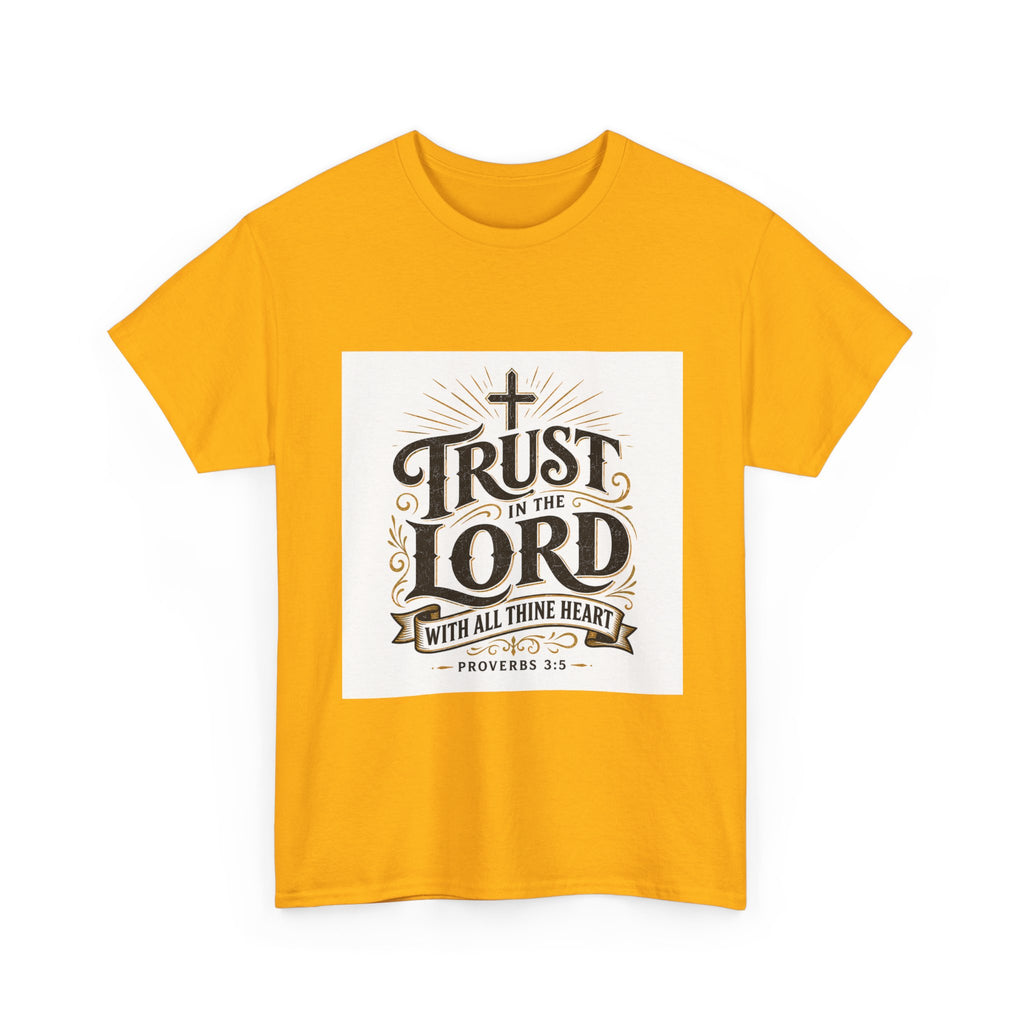 Faith T-Shirt - "Trust in the Lord" Christian Tee (Proverbs 3:5)
