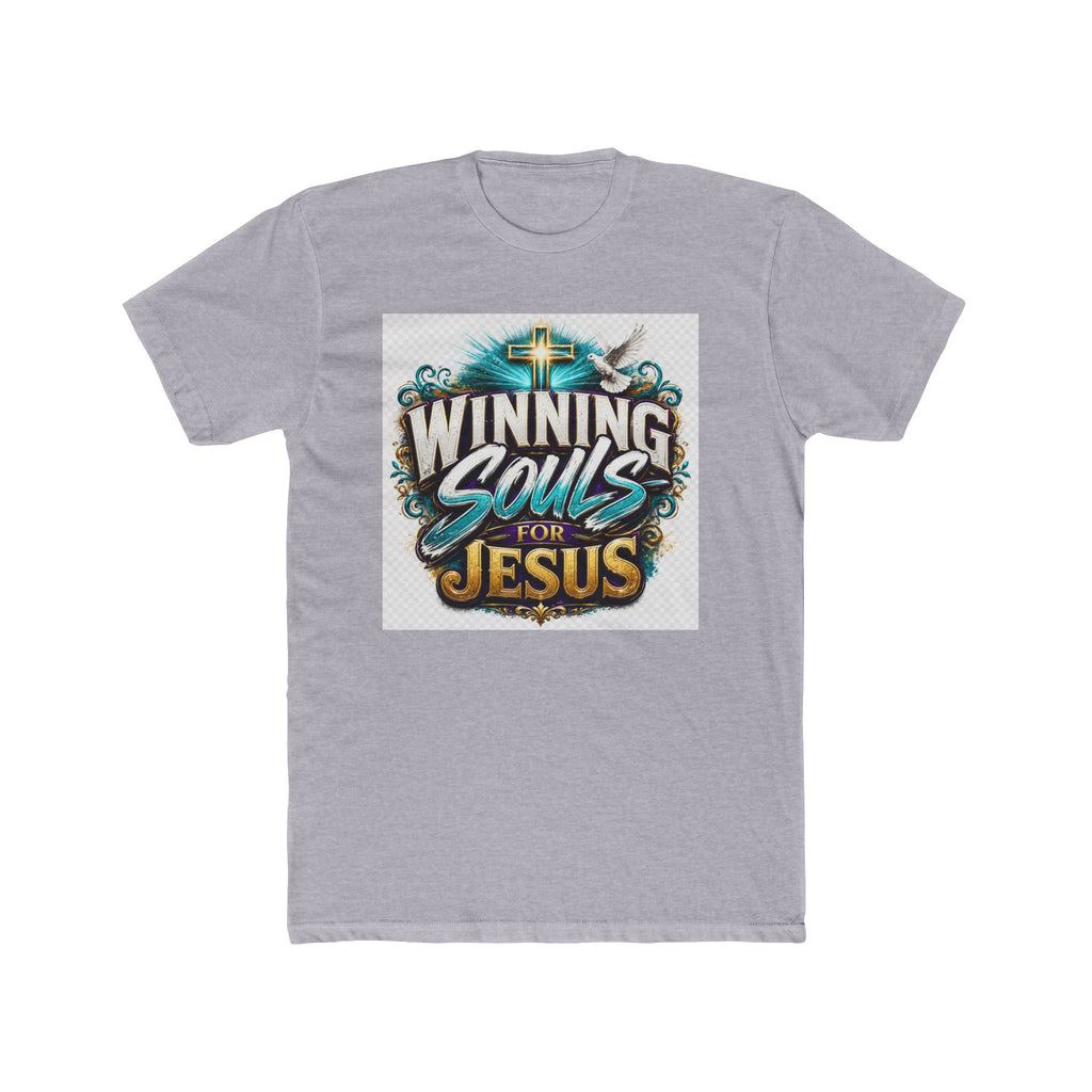 Winning Souls for Jesus T-Shirt — Christian Faith Tee with Cross Graphic