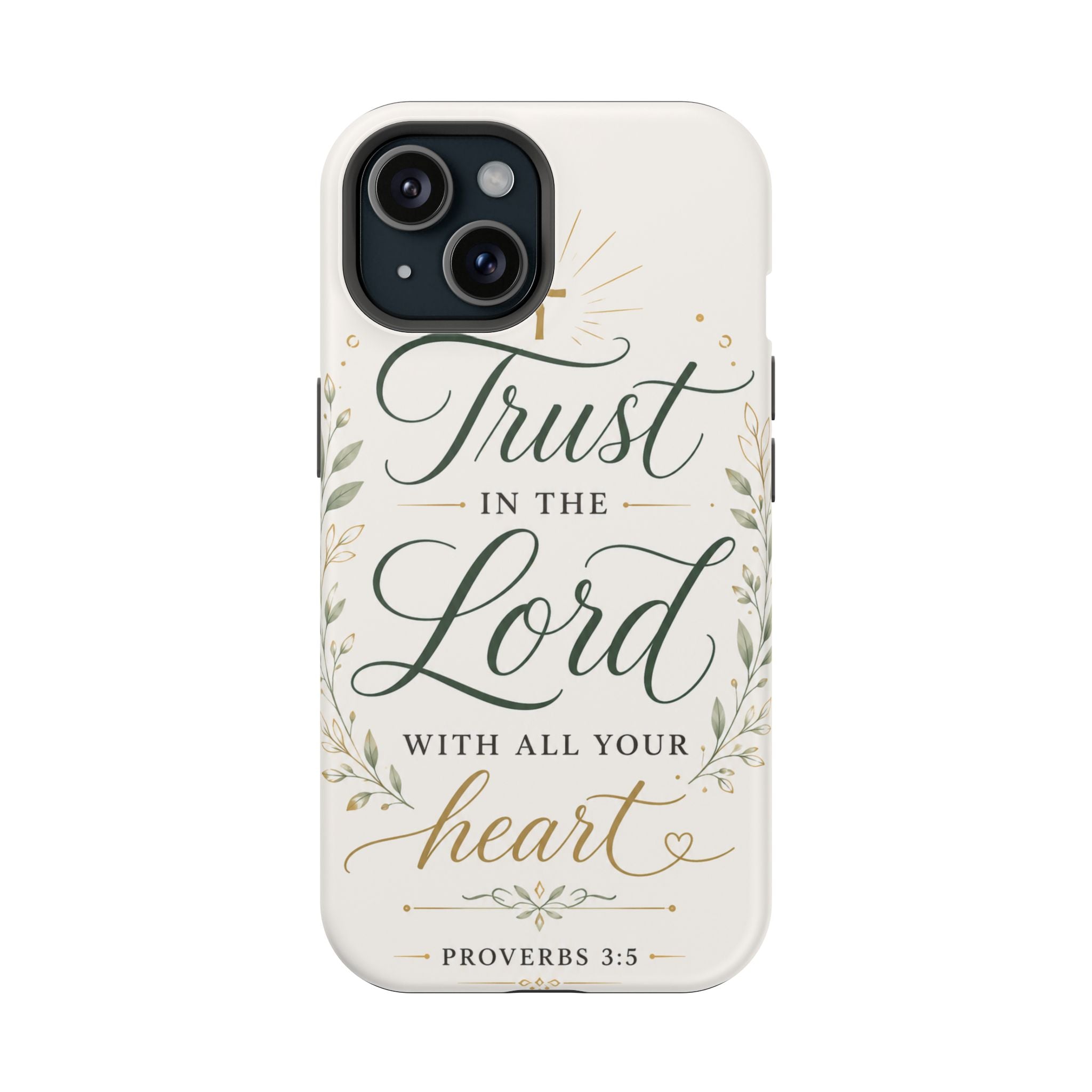 Phone Case — "Trust in the Lord with All Your Heart" Christian Magnetic Impact-Resistant Case