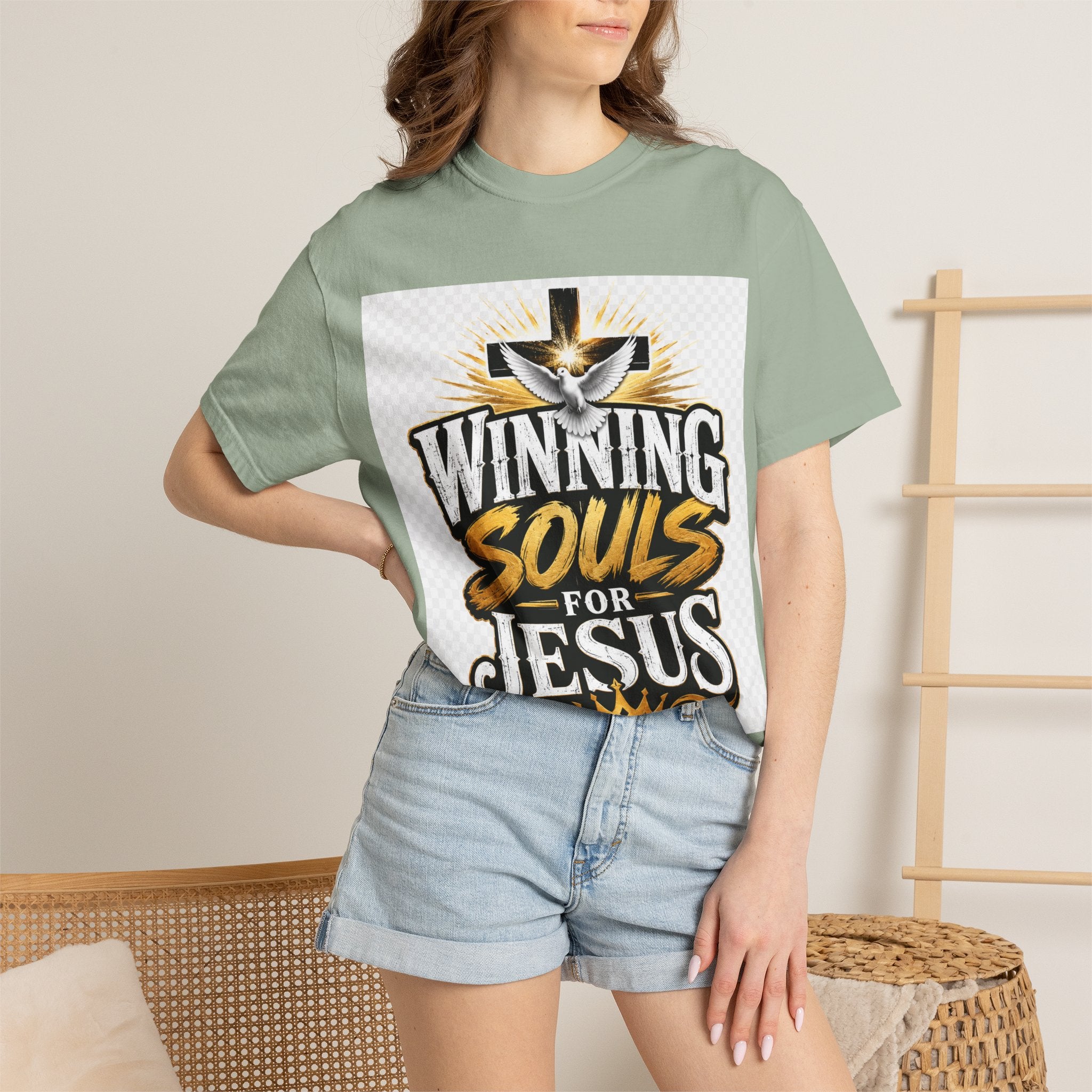 Winning Souls for Jesus T-Shirt — Christian Faith Ministry Graphic Tee