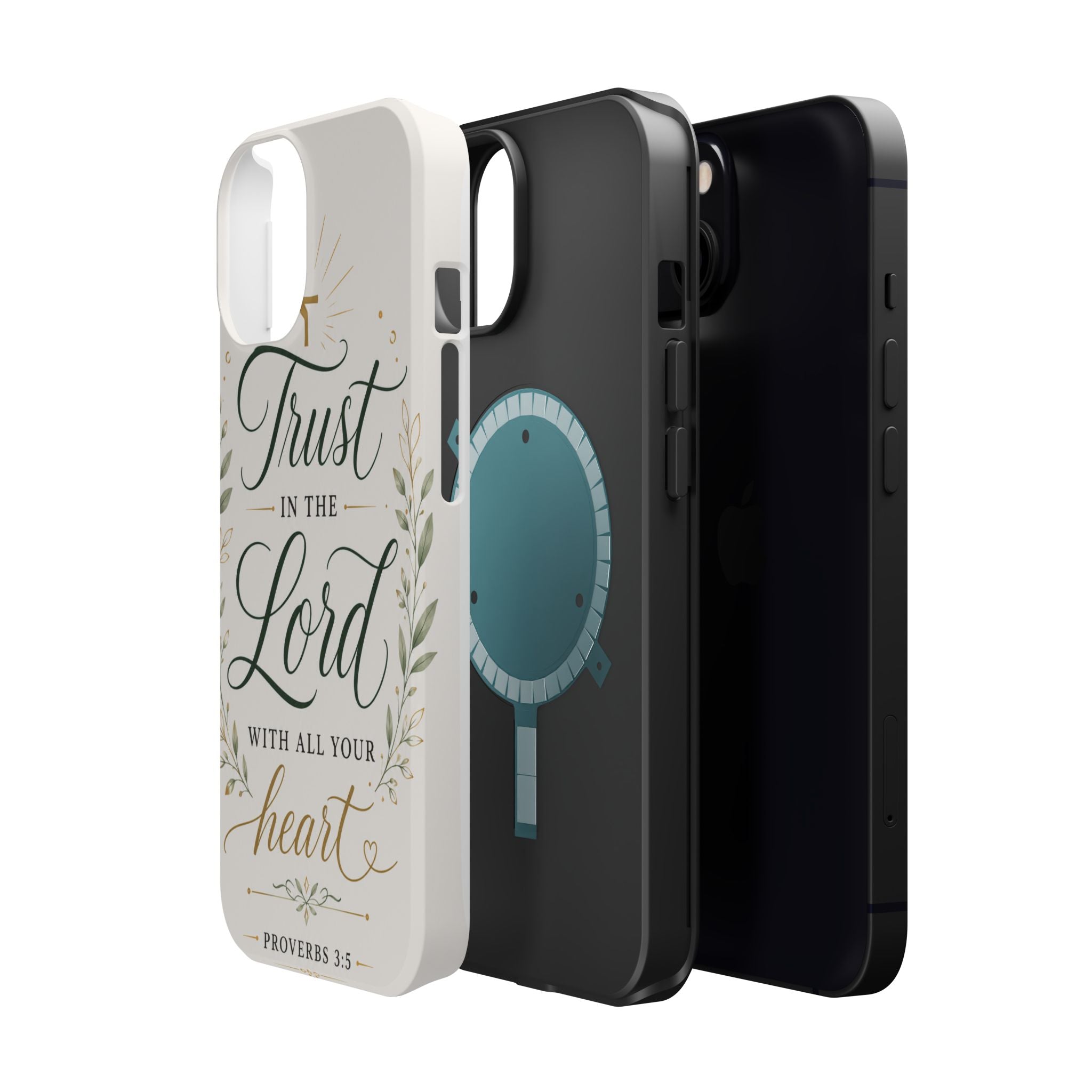 Phone Case — "Trust in the Lord with All Your Heart" Christian Magnetic Impact-Resistant Case