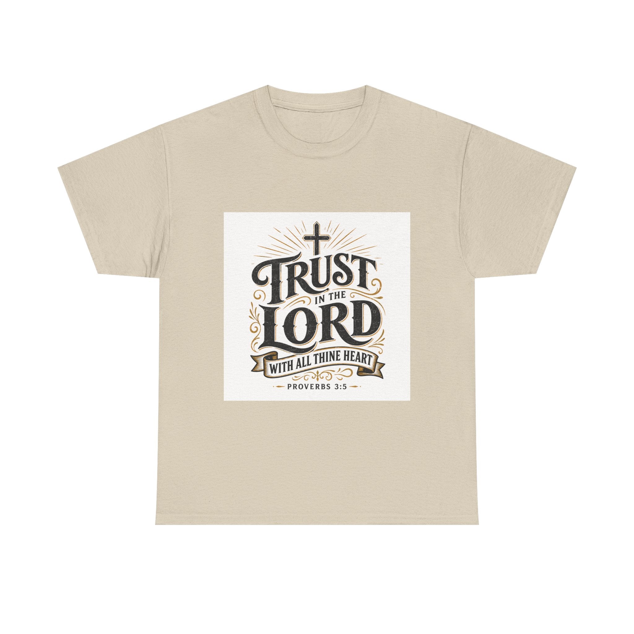 Faith T-Shirt - "Trust in the Lord" Christian Tee (Proverbs 3:5)