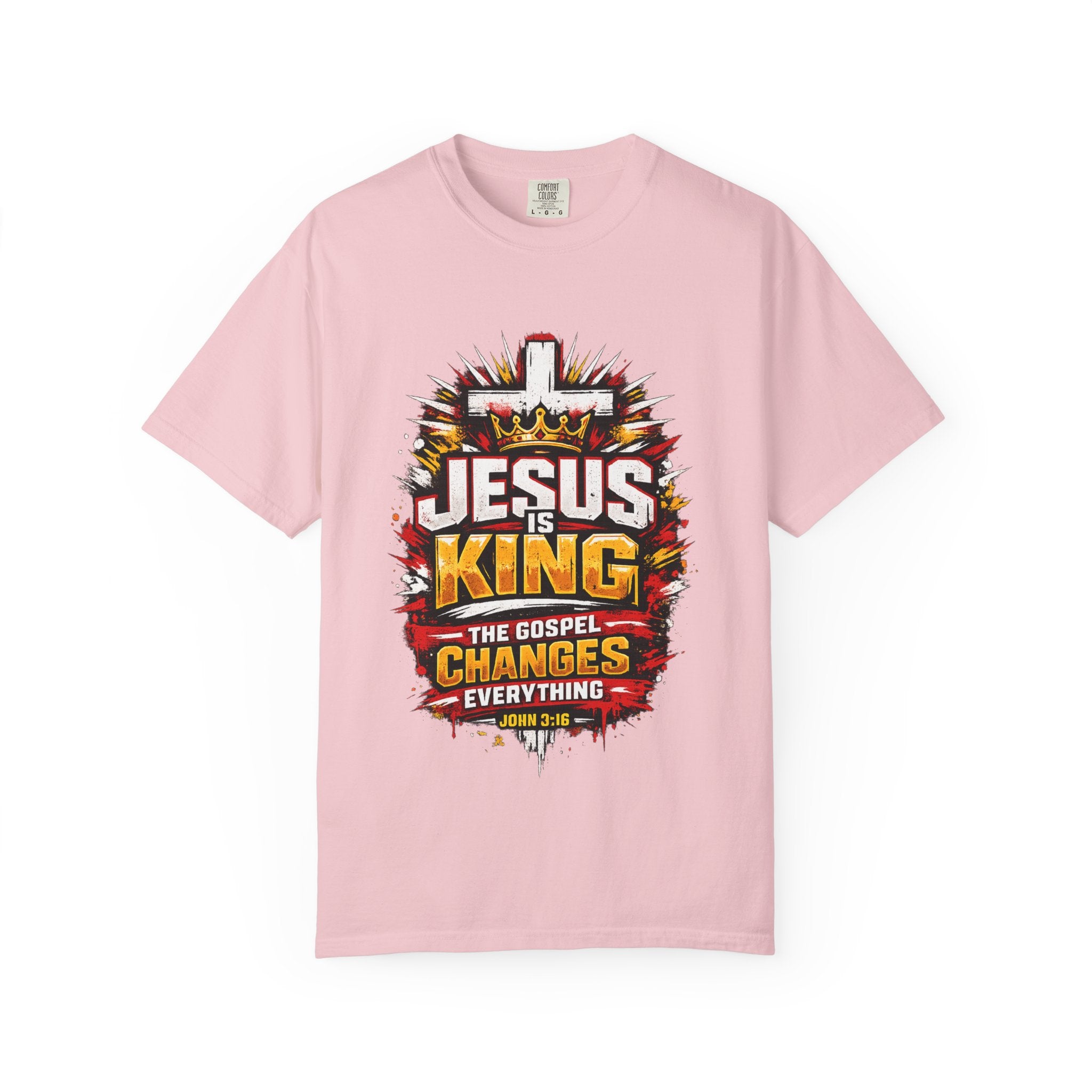 Jesus Is King T-Shirt — The Gospel Changes Everything Christian Tee