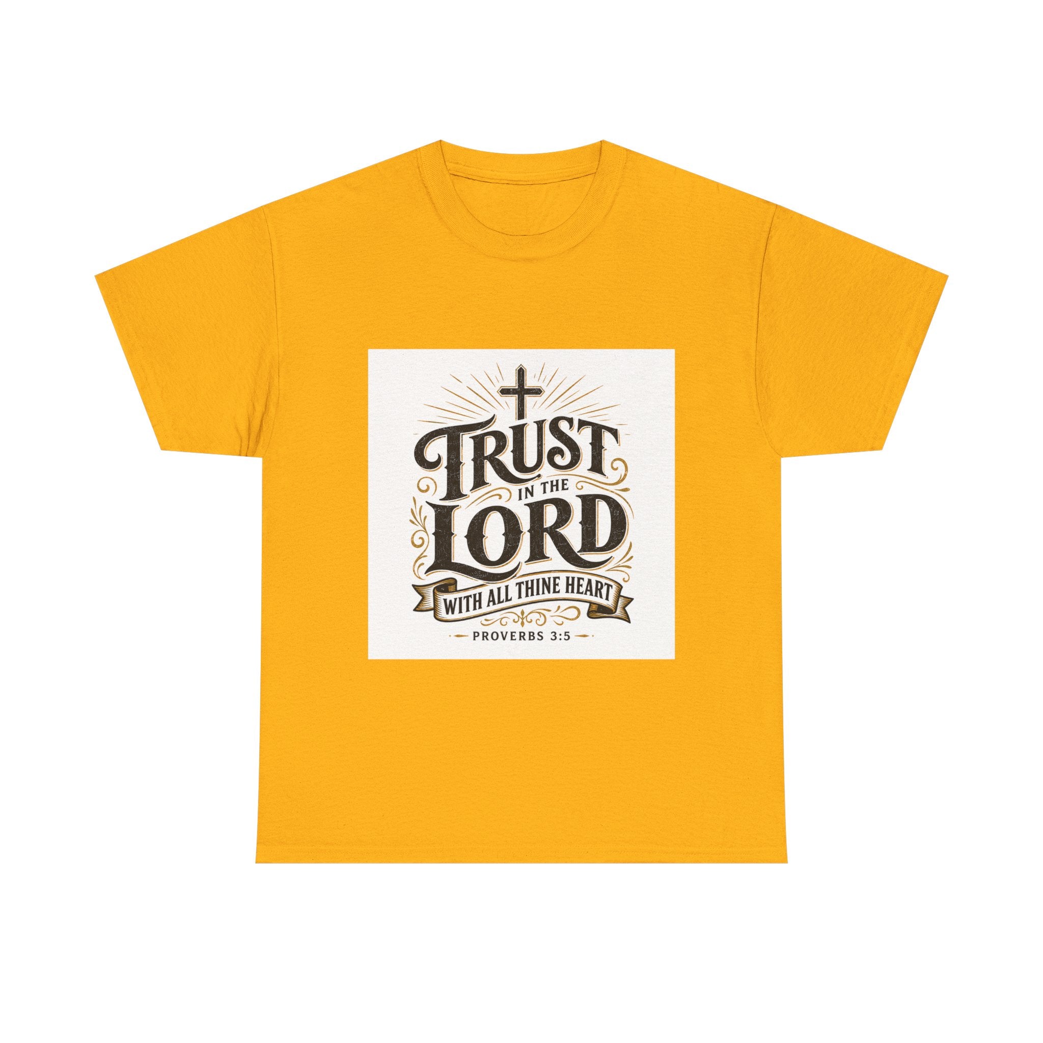 Faith T-Shirt - "Trust in the Lord" Christian Tee (Proverbs 3:5)