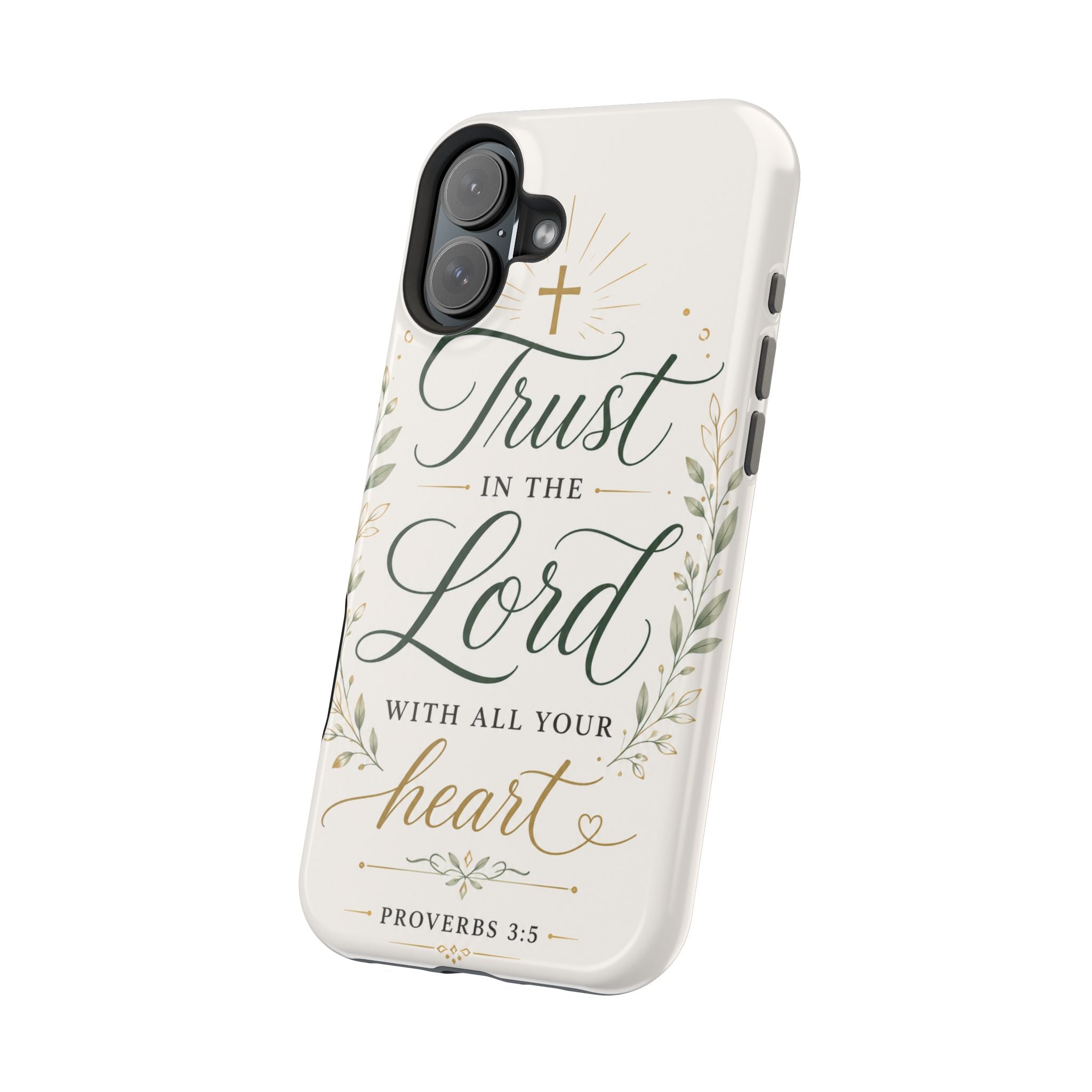 Phone Case — "Trust in the Lord with All Your Heart" Christian Magnetic Impact-Resistant Case