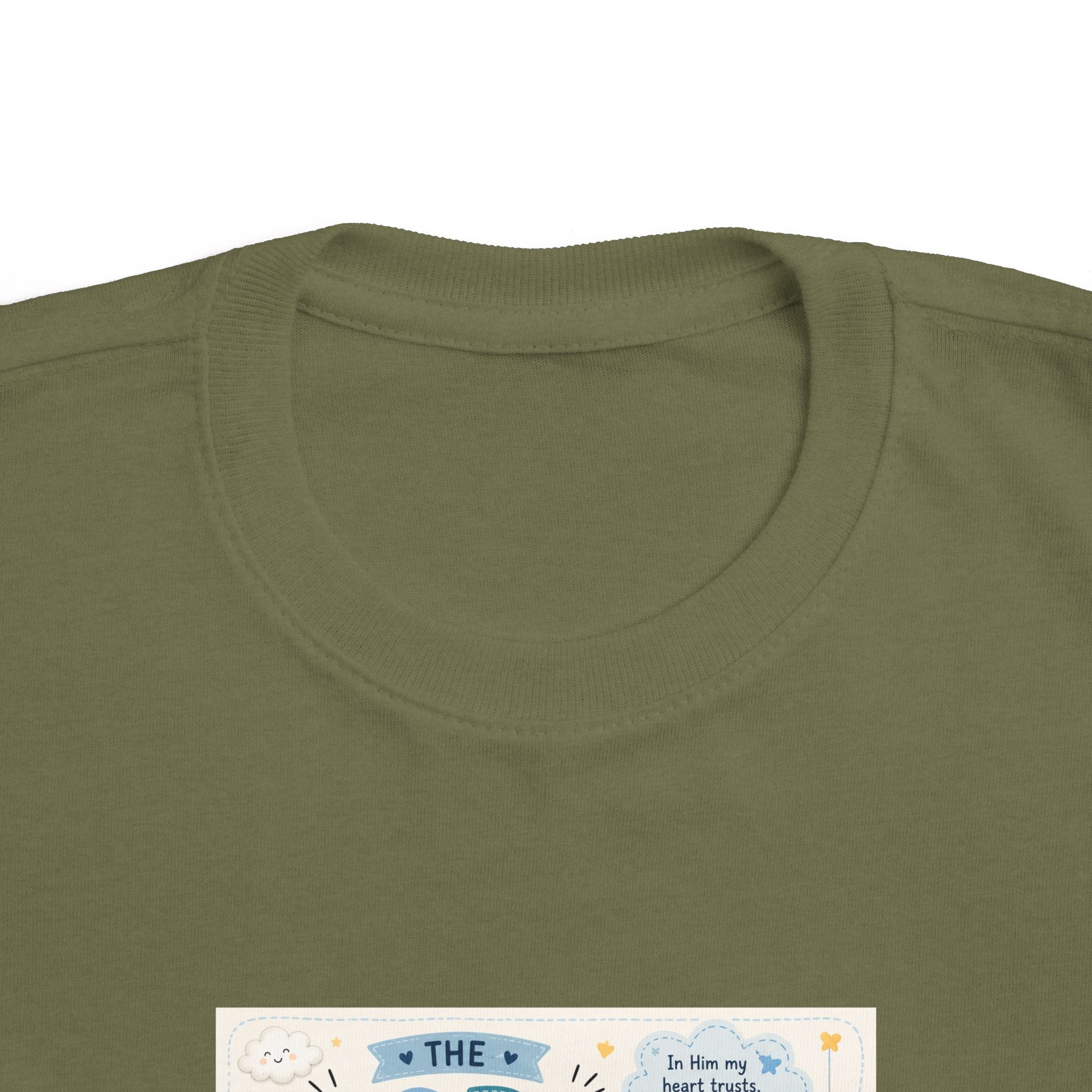 Toddler Tee — "The Lord Is My Strength and Shield" Christian Faith Kids Shirt
