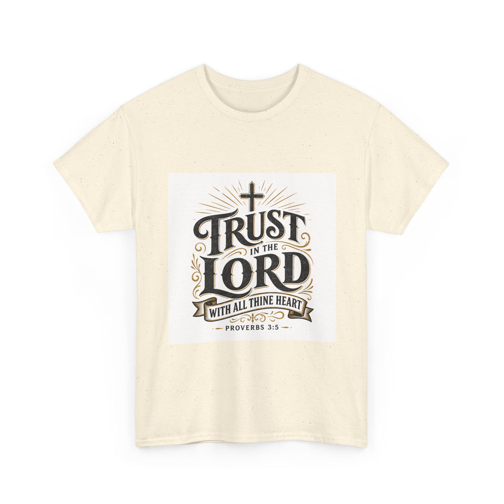Faith T-Shirt - "Trust in the Lord" Christian Tee (Proverbs 3:5)