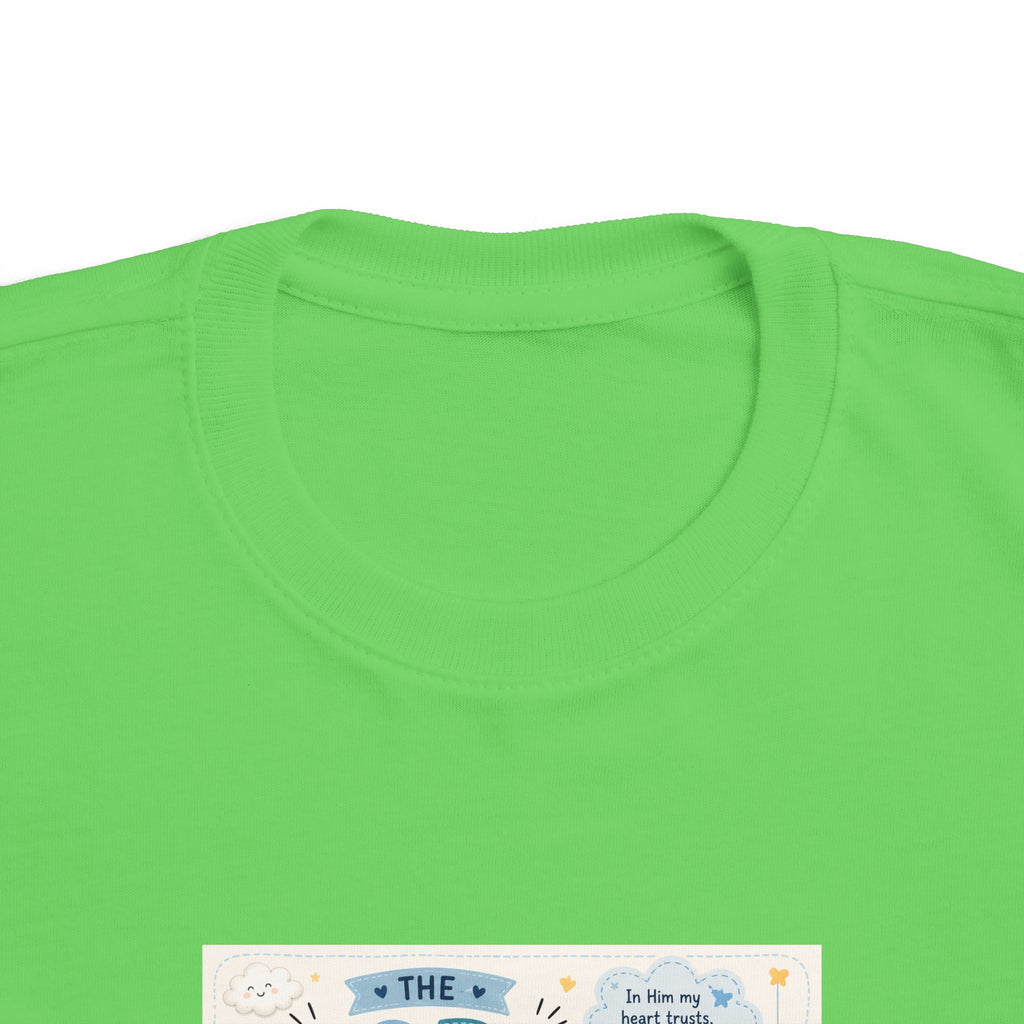 Toddler Tee — "The Lord Is My Strength and Shield" Christian Faith Kids Shirt