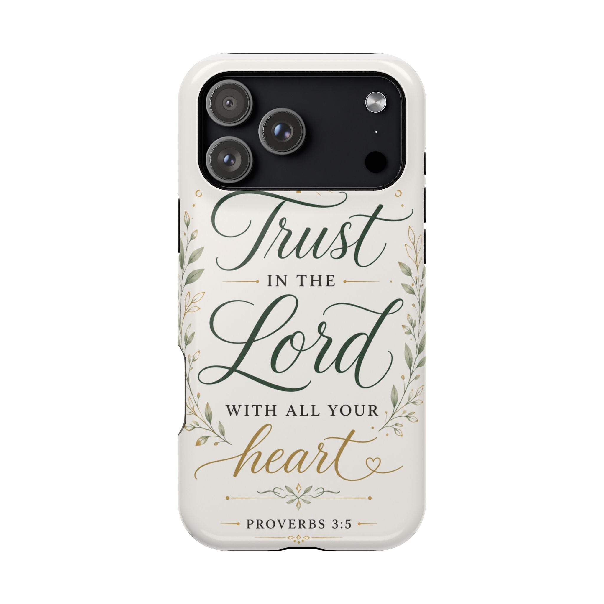 Phone Case — "Trust in the Lord with All Your Heart" Christian Magnetic Impact-Resistant Case
