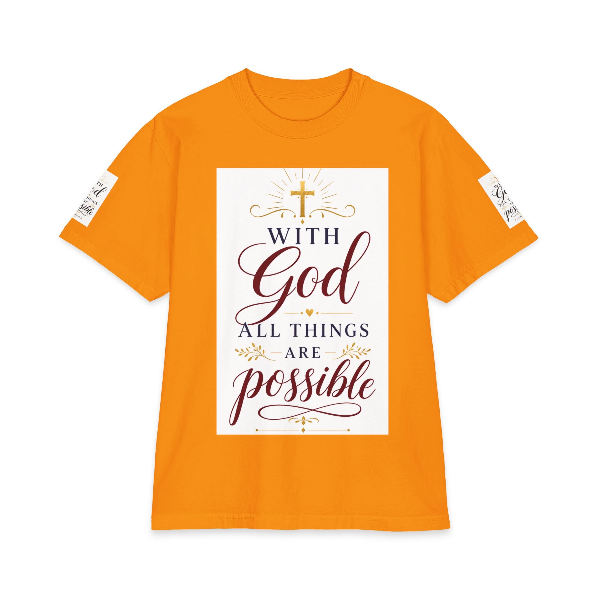 With God All Things Are Possible Tee — Inspirational Christian Faith T-Shirt