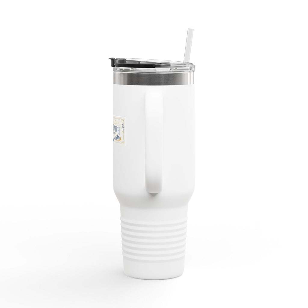 40oz Insulated Travel Mug — “Fueled by Faith, Led by Grace”