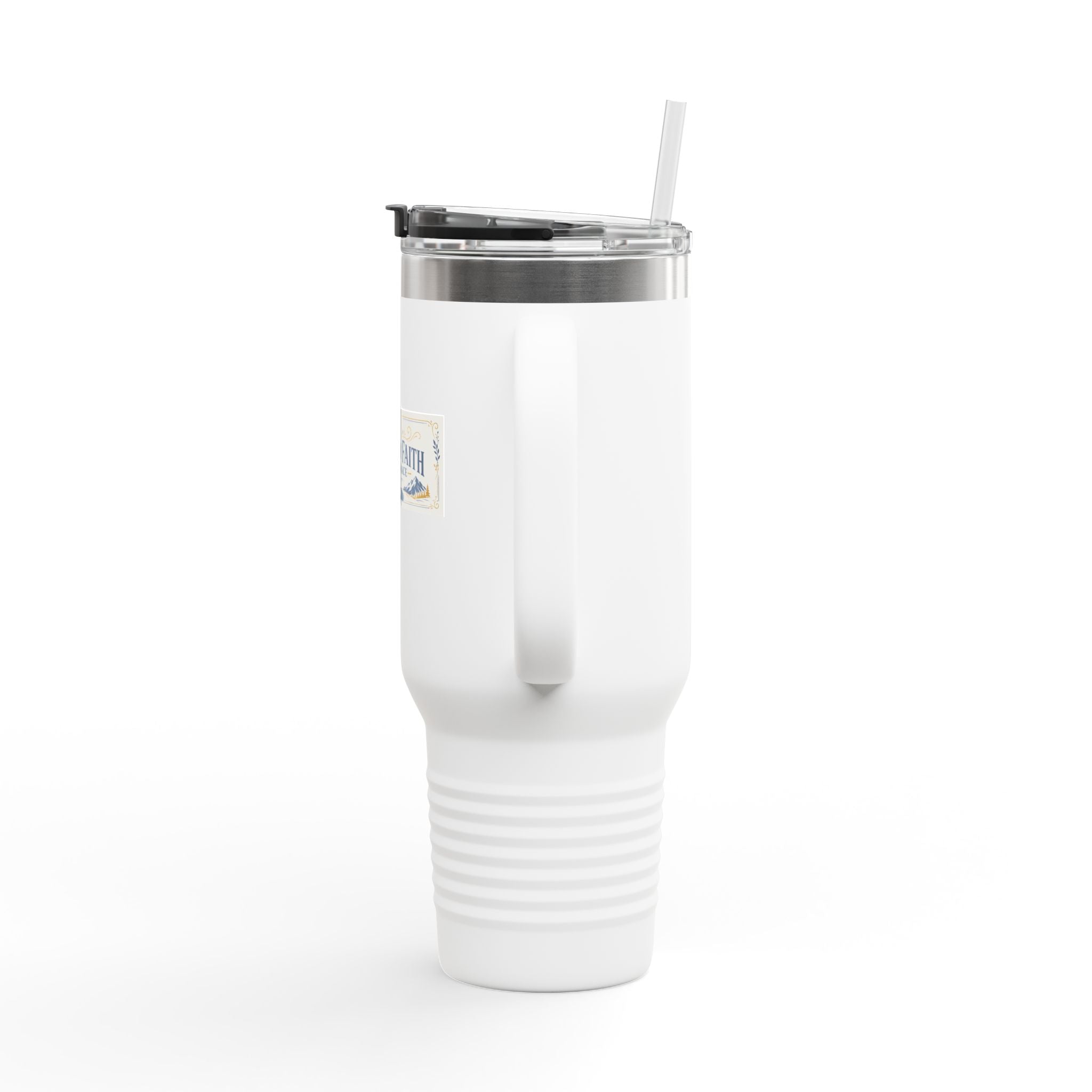 40oz Insulated Travel Mug — “Fueled by Faith, Led by Grace”