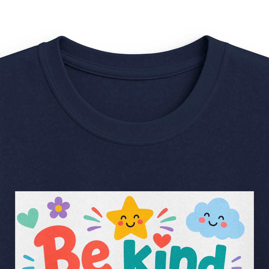 Kids Tee — “Be Kind to One Another” Ephesians 4:32 Christian Rainbow Shirt