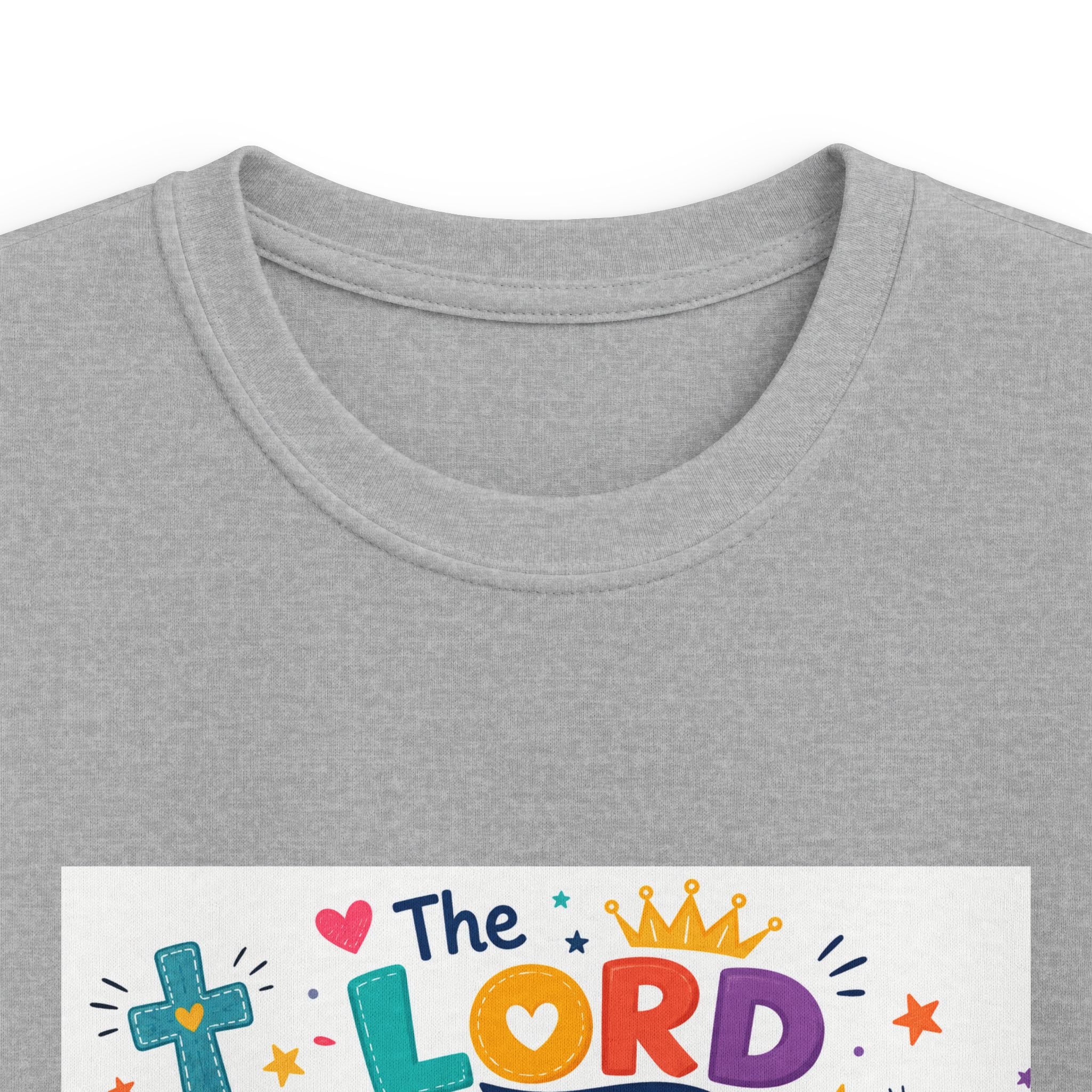 Kids Tee — "The LORD is My Strength and Shield" Christian Bible Verse Shirt