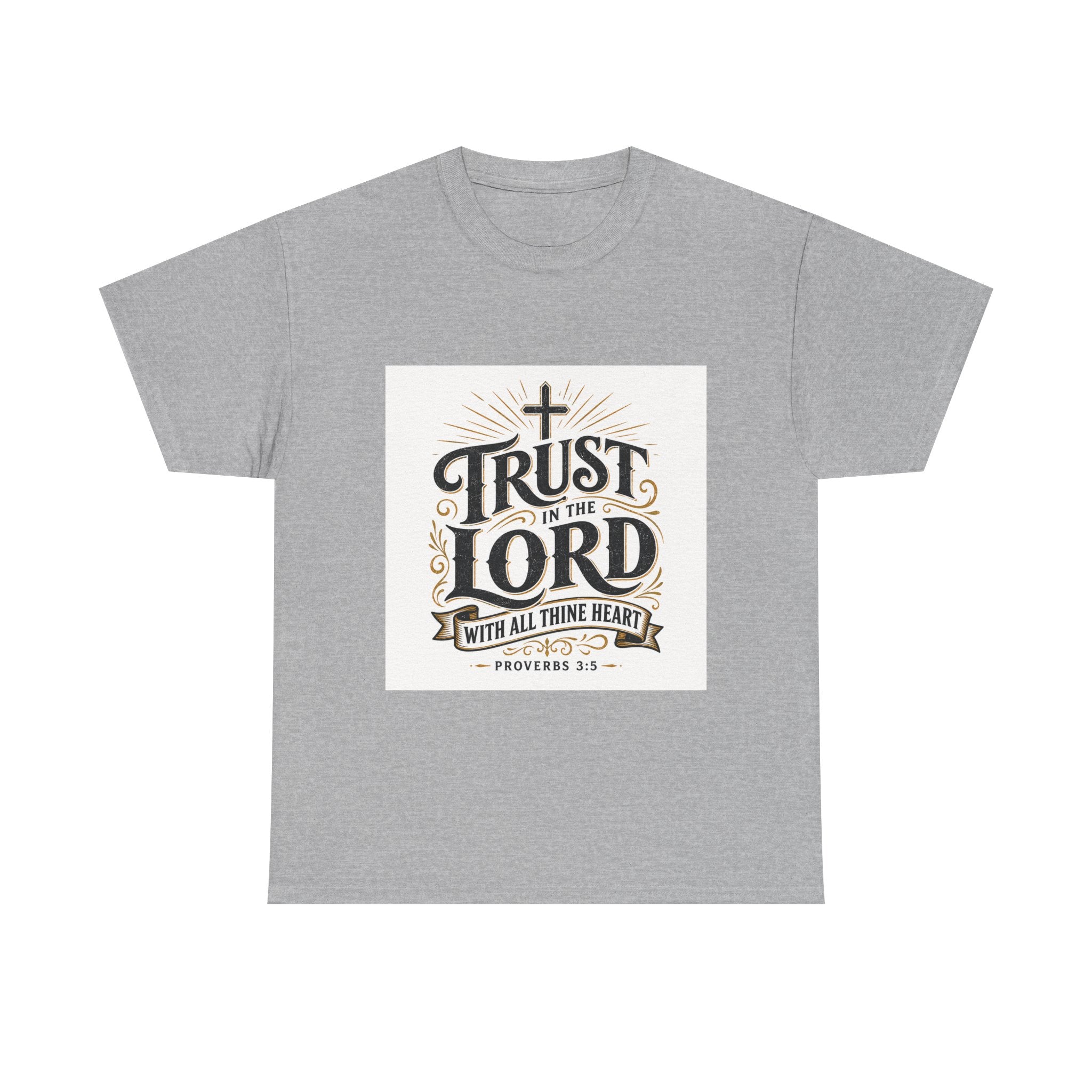 Faith T-Shirt - "Trust in the Lord" Christian Tee (Proverbs 3:5)