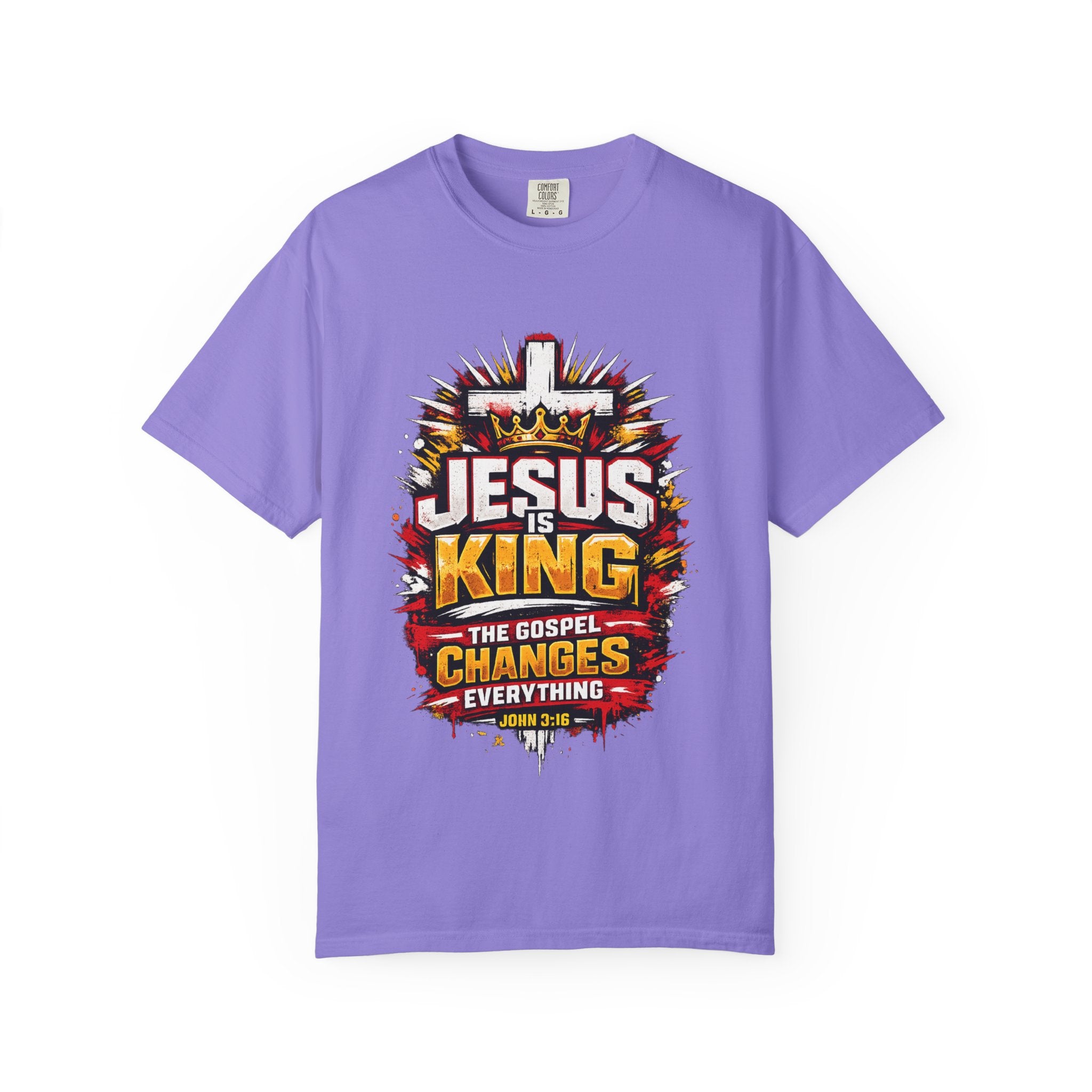 Jesus Is King T-Shirt — The Gospel Changes Everything Christian Tee