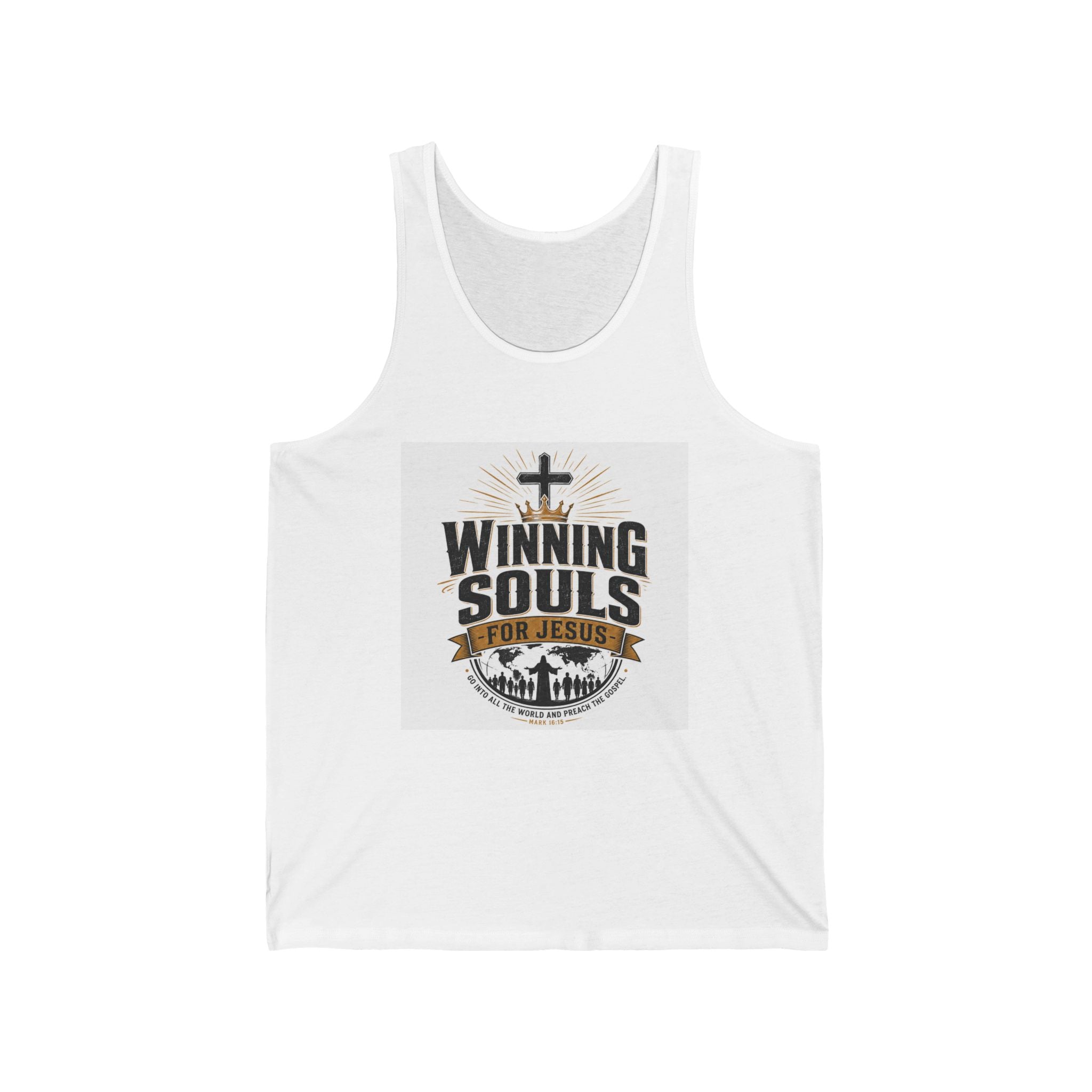Christian Tank Top — "Winning Souls for Jesus" Faith Ministry Tank