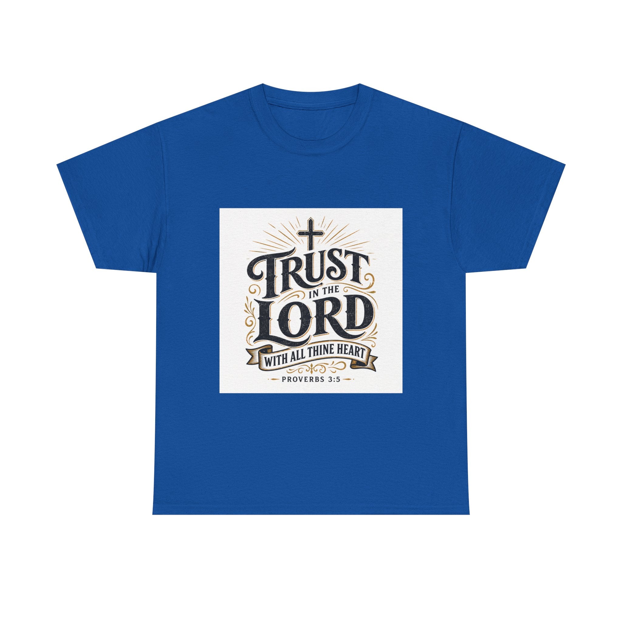 Faith T-Shirt - "Trust in the Lord" Christian Tee (Proverbs 3:5)
