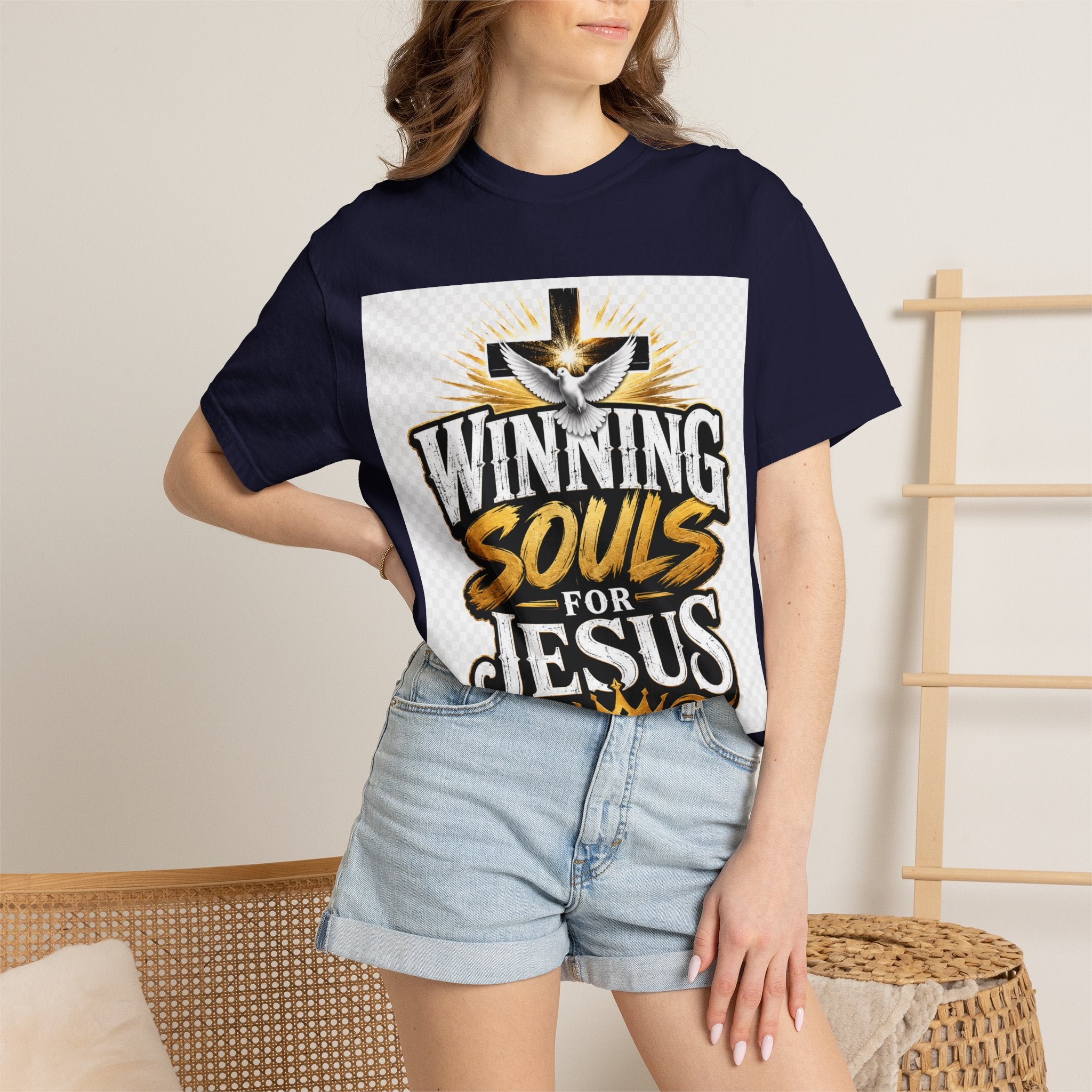 Winning Souls for Jesus T-Shirt — Christian Faith Ministry Graphic Tee