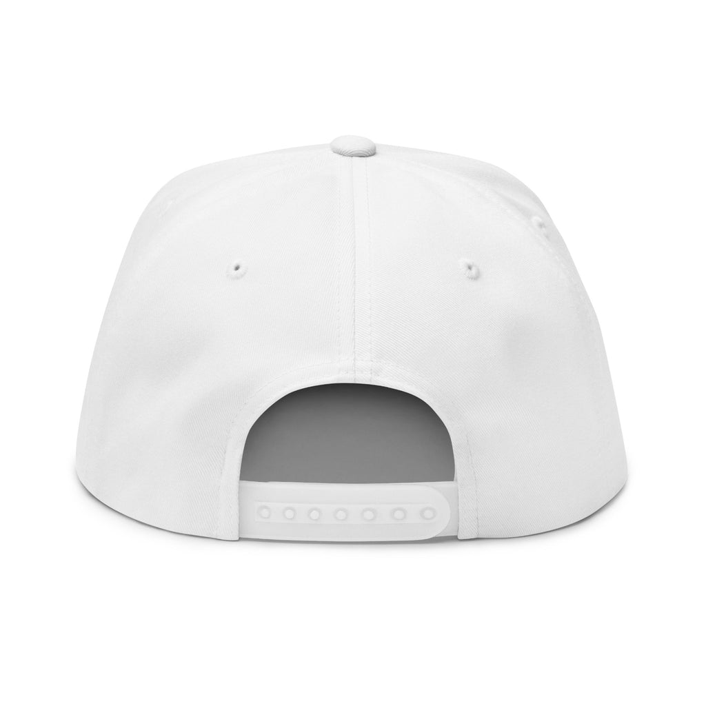 Jesus King Flat Bill Cap — Embroidered Christian Snapback Hat